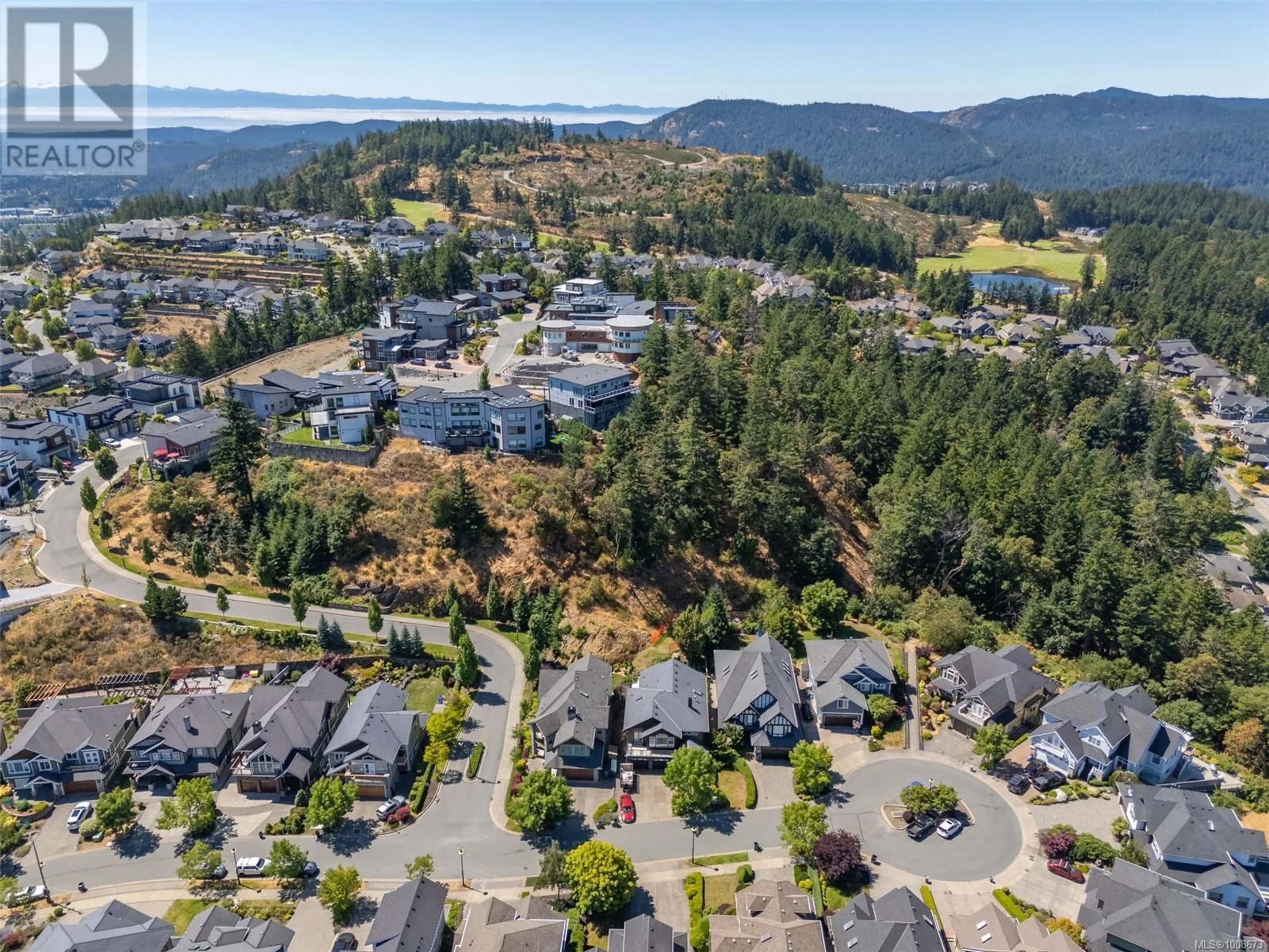 A pic from outside/outdoor area/front of a property/back of a property/a pic from drone, mountain view for 1181 NATURES GATE, Langford British Columbia V9B0B4