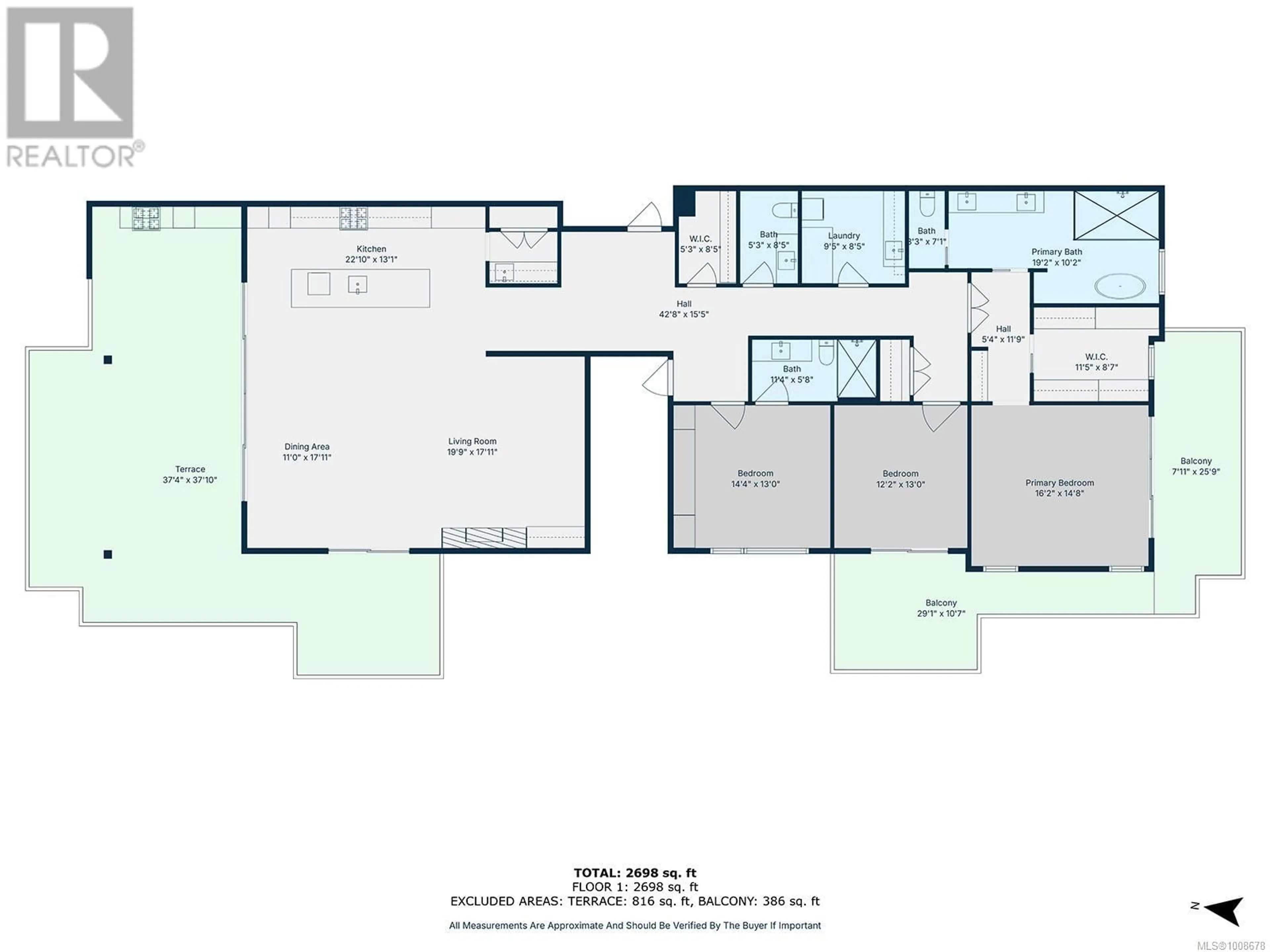 Floor plan for 602 - 685 BERWICK ROAD SOUTH, Qualicum Beach British Columbia V9K2K3