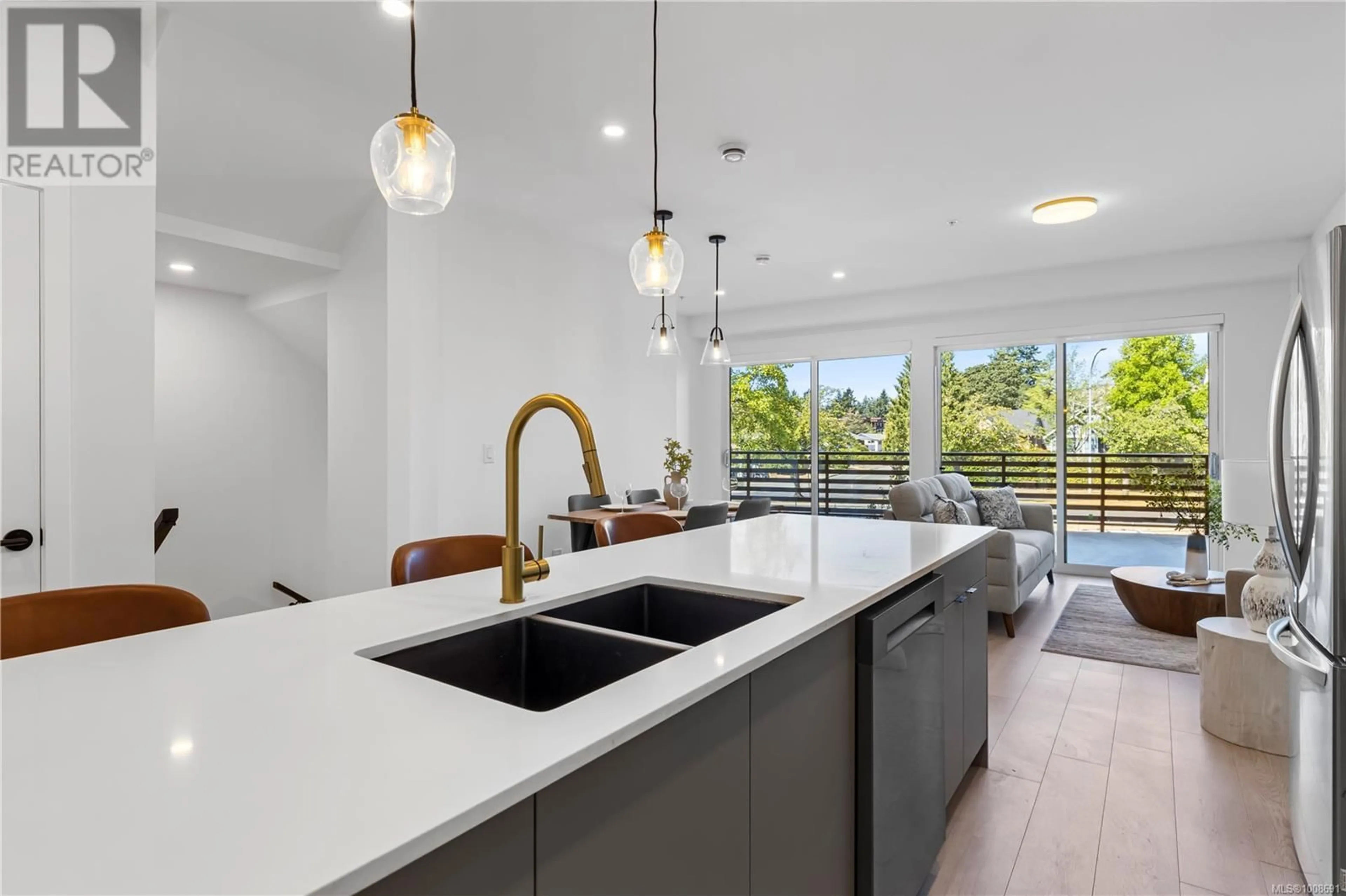 Contemporary kitchen, ceramic/tile floor for 101 - 2629 MILLSTREAM ROAD, Langford British Columbia V9B3R8