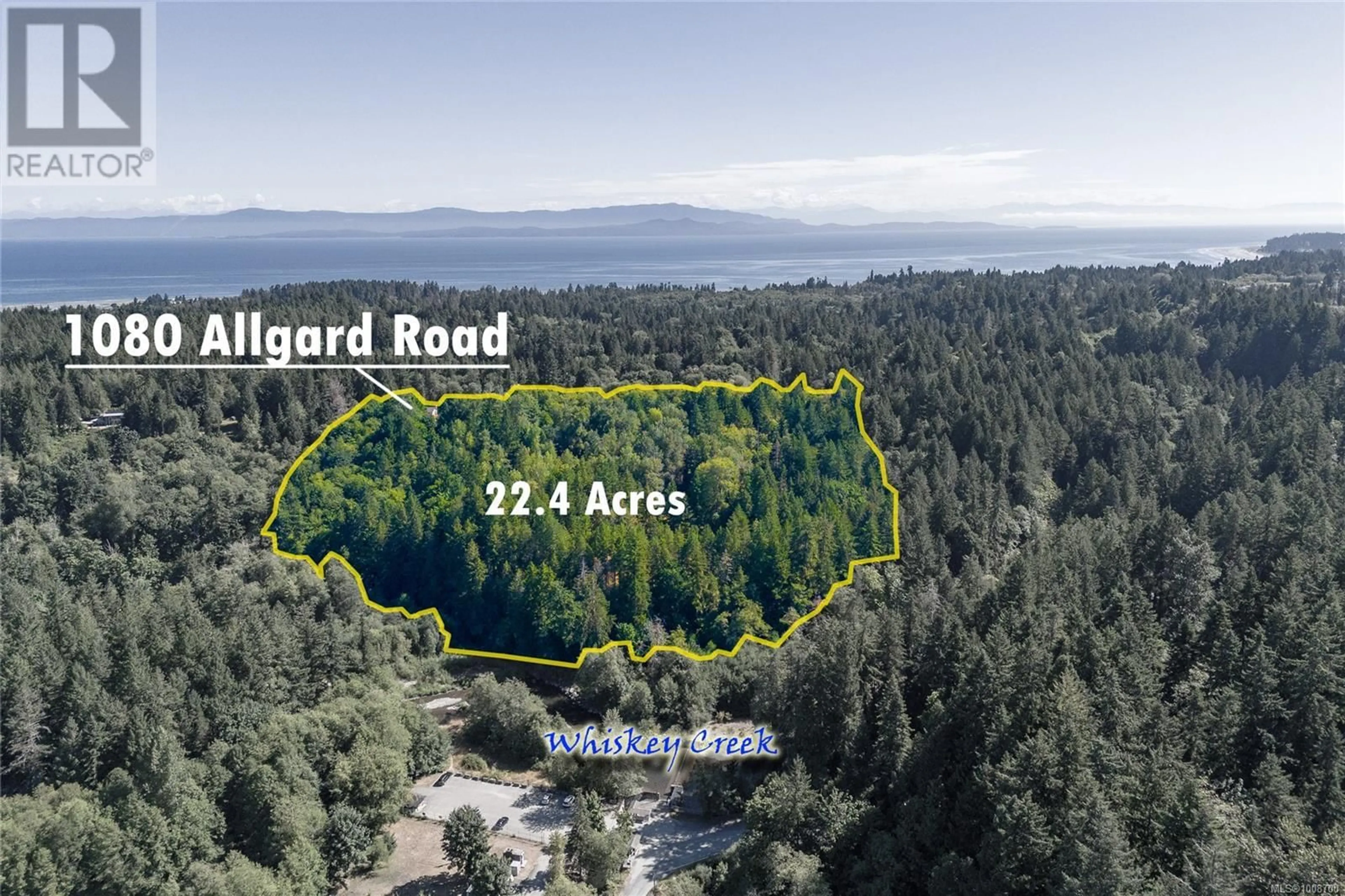 A pic from outside/outdoor area/front of a property/back of a property/a pic from drone, water/lake/river/ocean view for 1080 ALLGARD ROAD, Qualicum Beach British Columbia V0R2H0