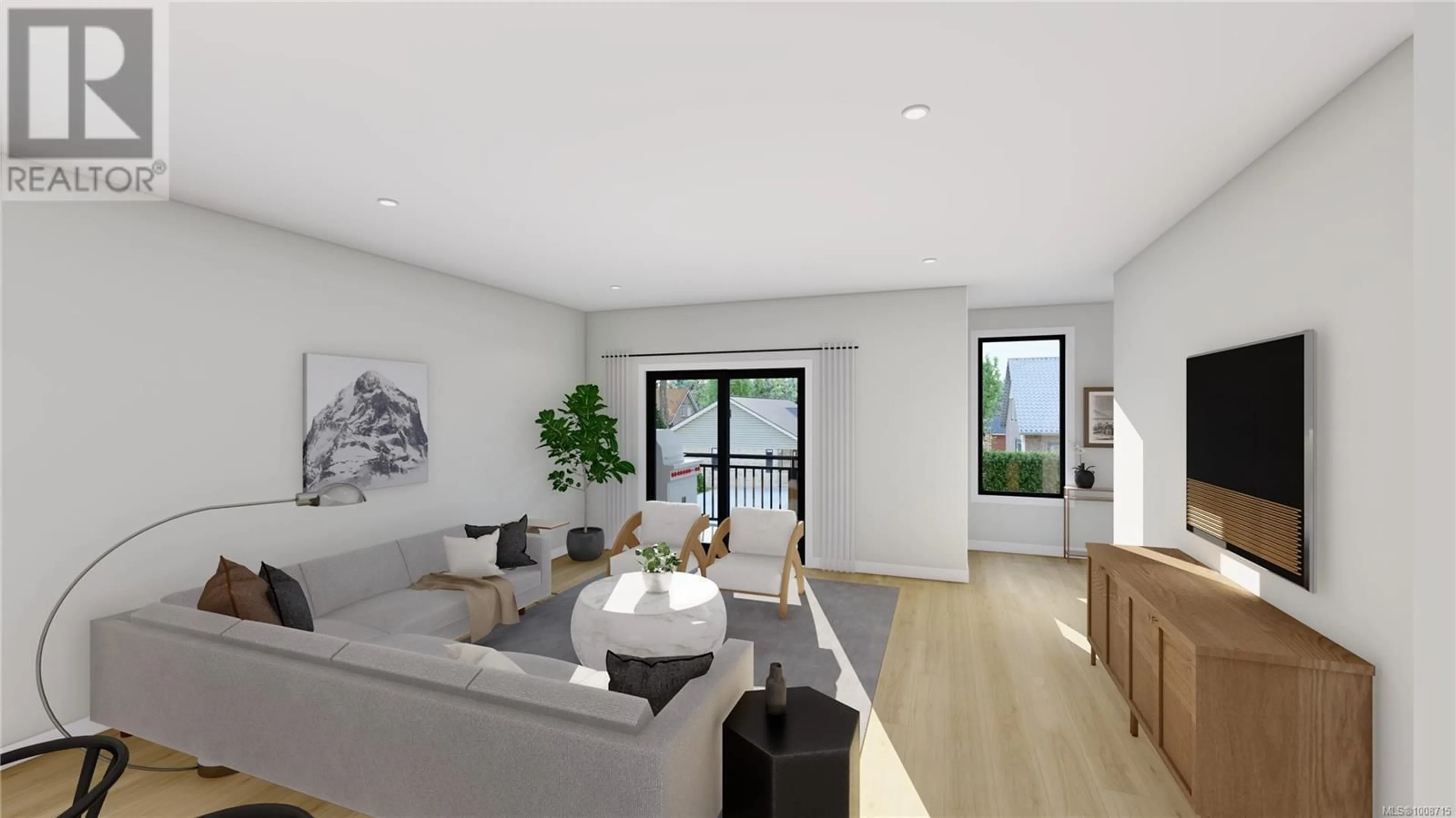 Living room with furniture, wood/laminate floor for 2022B GALERNO ROAD, Campbell River British Columbia V9W0A2