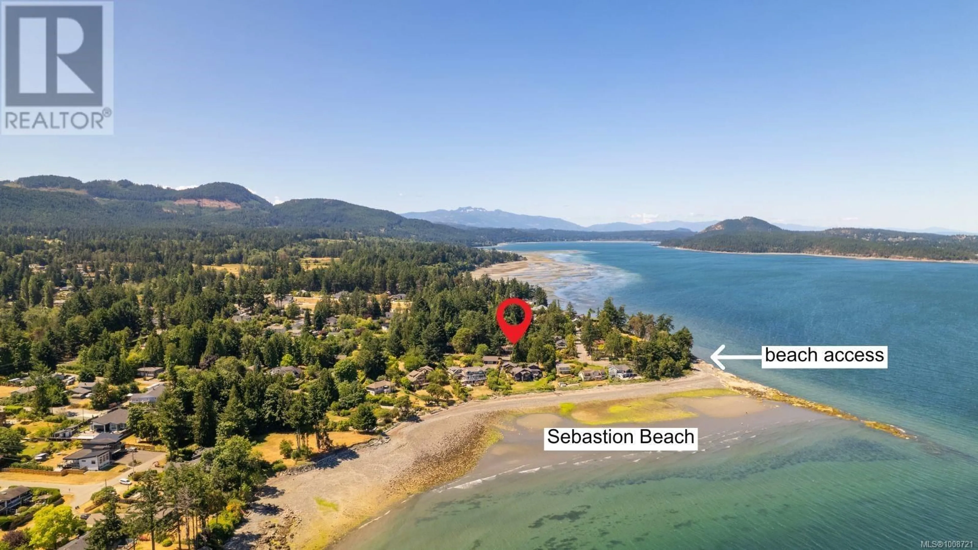 A pic from outside/outdoor area/front of a property/back of a property/a pic from drone, water/lake/river/ocean view for 7163 SEBASTION ROAD, Lantzville British Columbia V0R2H0