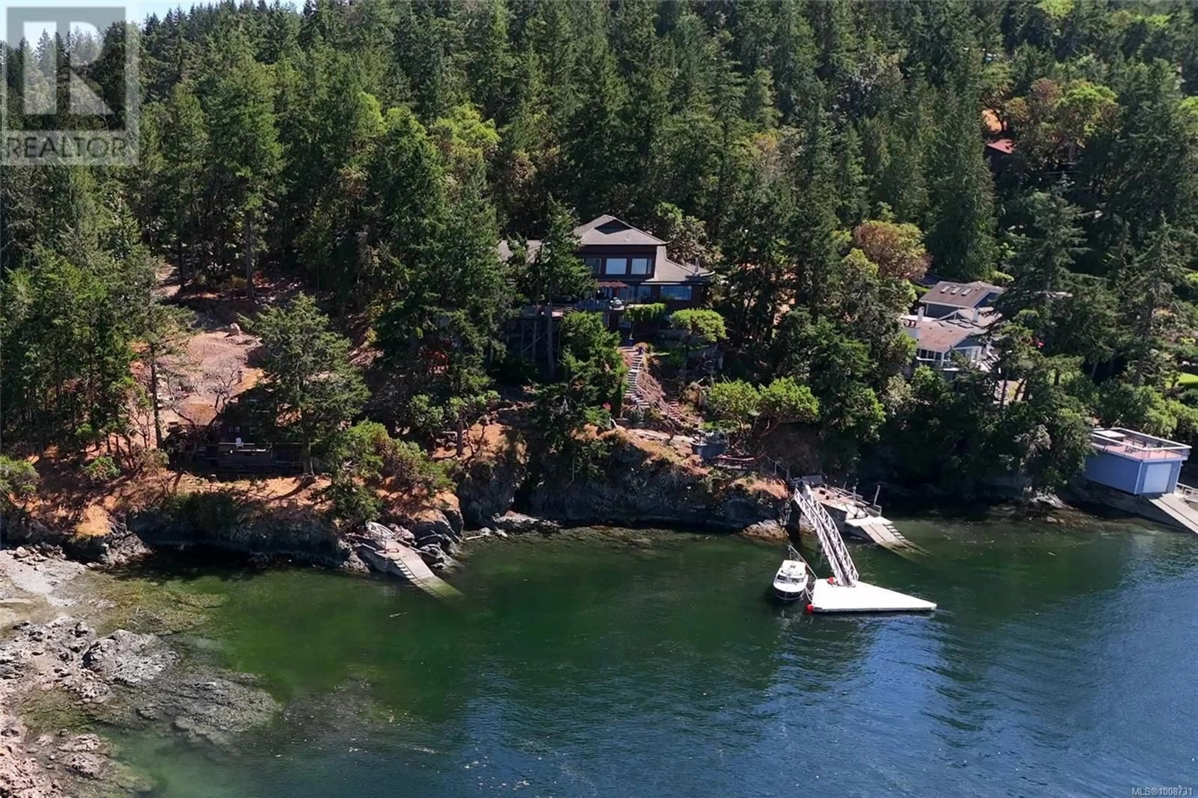 A pic from outside/outdoor area/front of a property/back of a property/a pic from drone, water/lake/river/ocean view for 7178 MARK LANE, Central Saanich British Columbia V9E2A1