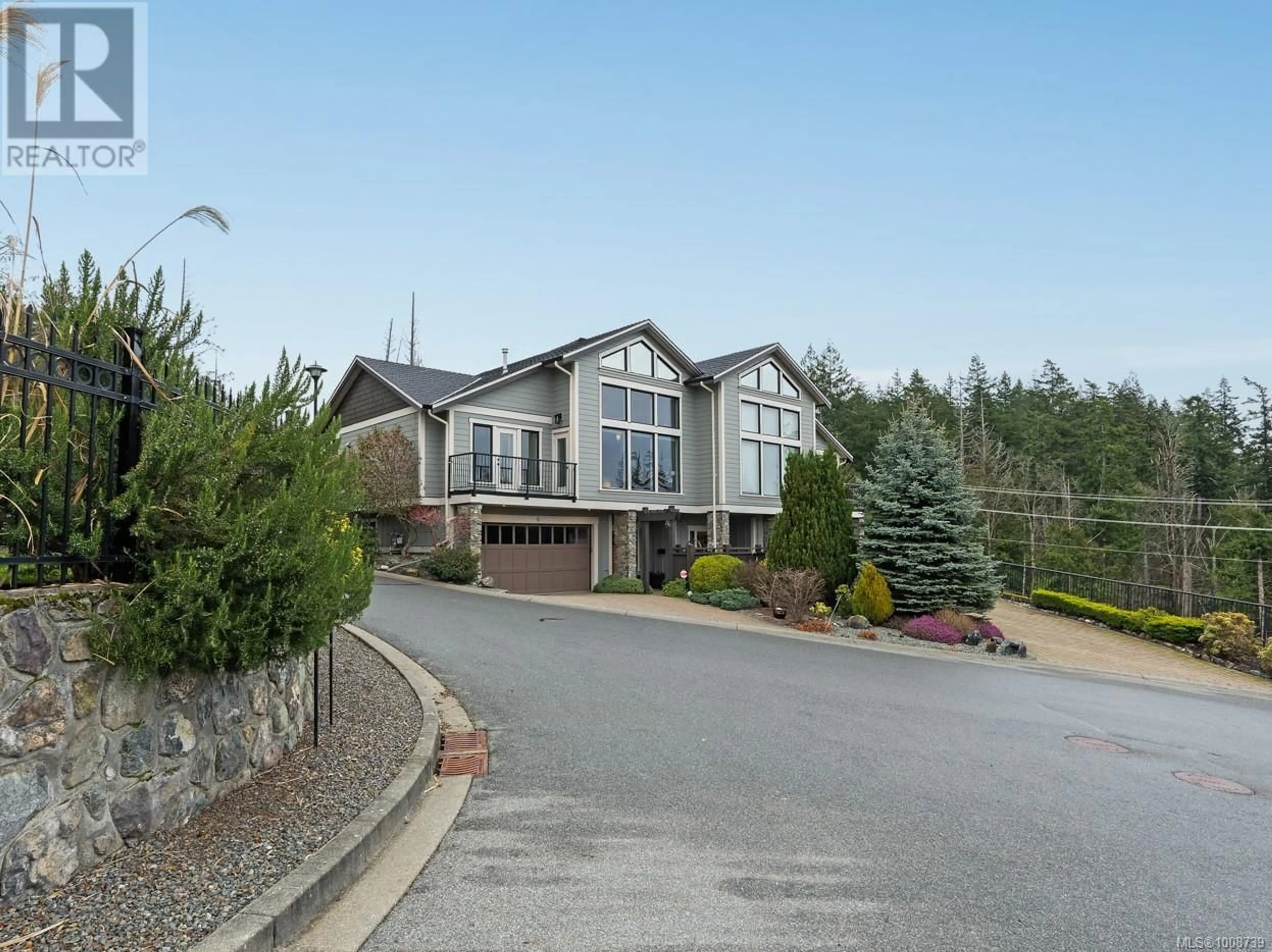 A pic from outside/outdoor area/front of a property/back of a property/a pic from drone, mountain view for 6 - 614 GRANROSE TERRACE, Colwood British Columbia V9C0C9