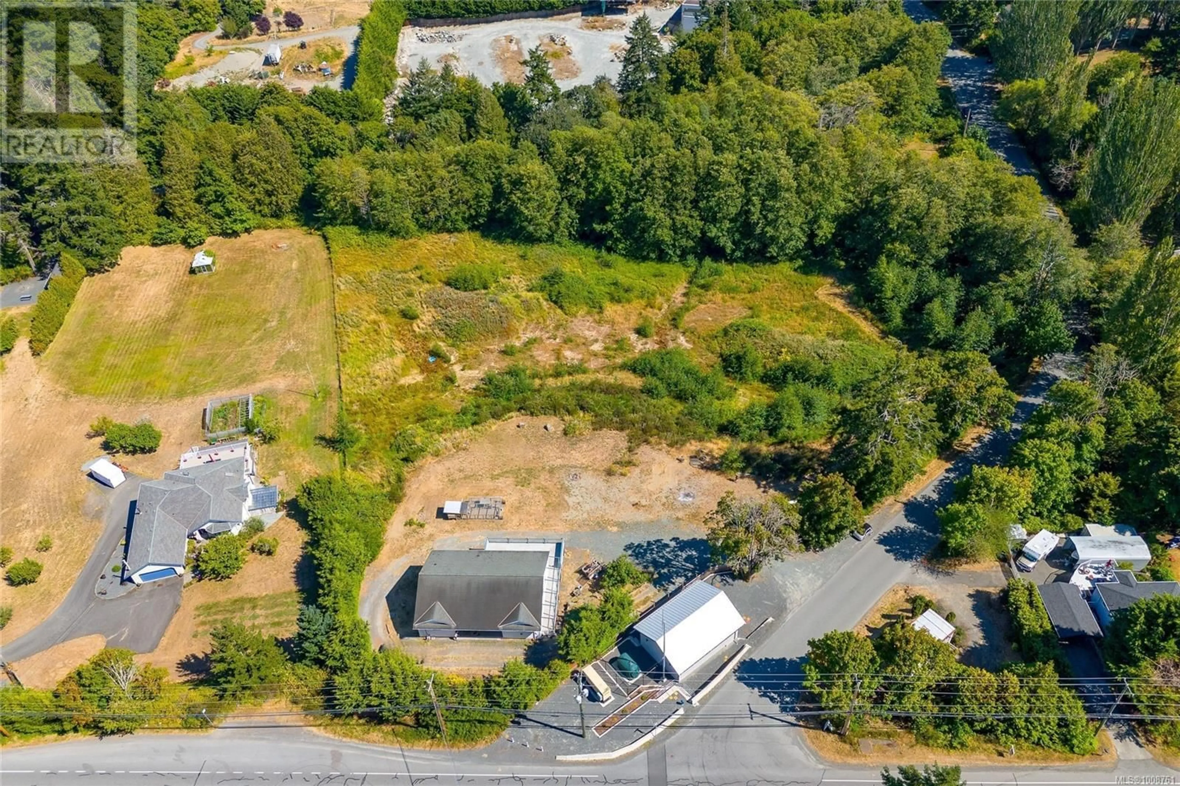 A pic from outside/outdoor area/front of a property/back of a property/a pic from drone, street for 681 LOMBARD DRIVE, Metchosin British Columbia V9C3Y9