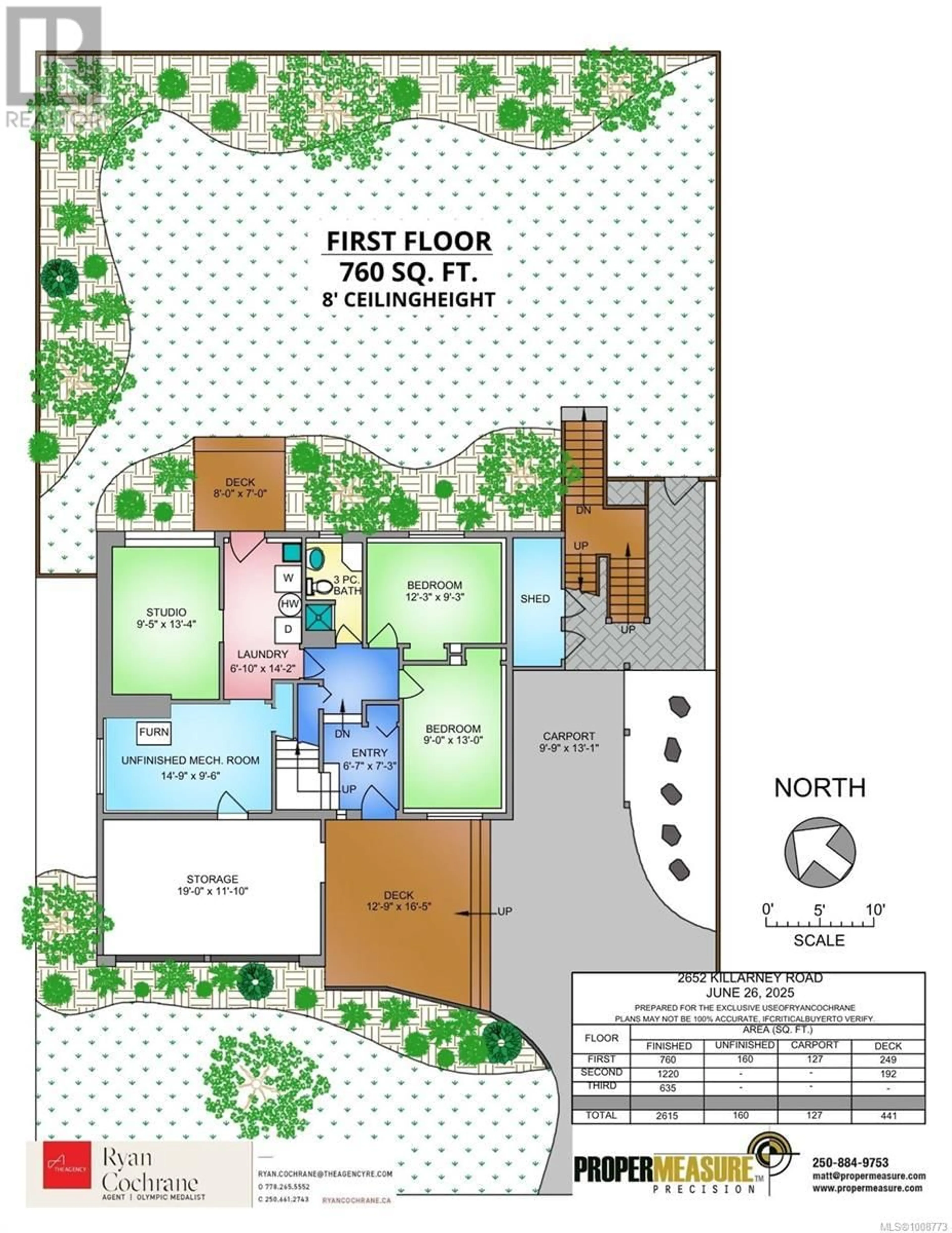 Floor plan for 2652 KILLARNEY ROAD, Saanich British Columbia V8P3G8