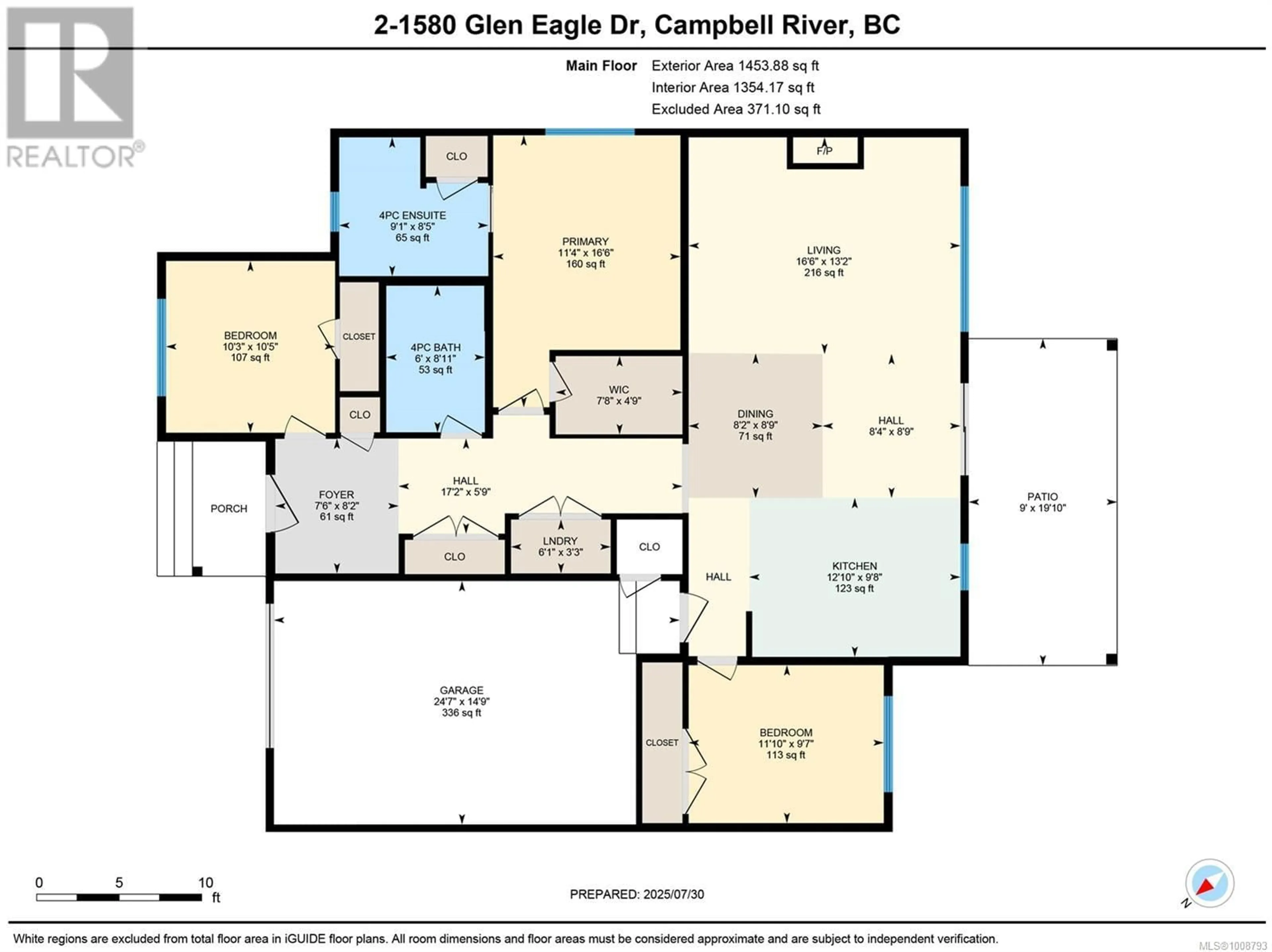 Floor plan for 2 - 1580 GLEN EAGLE DRIVE, Campbell River British Columbia V9W0B3