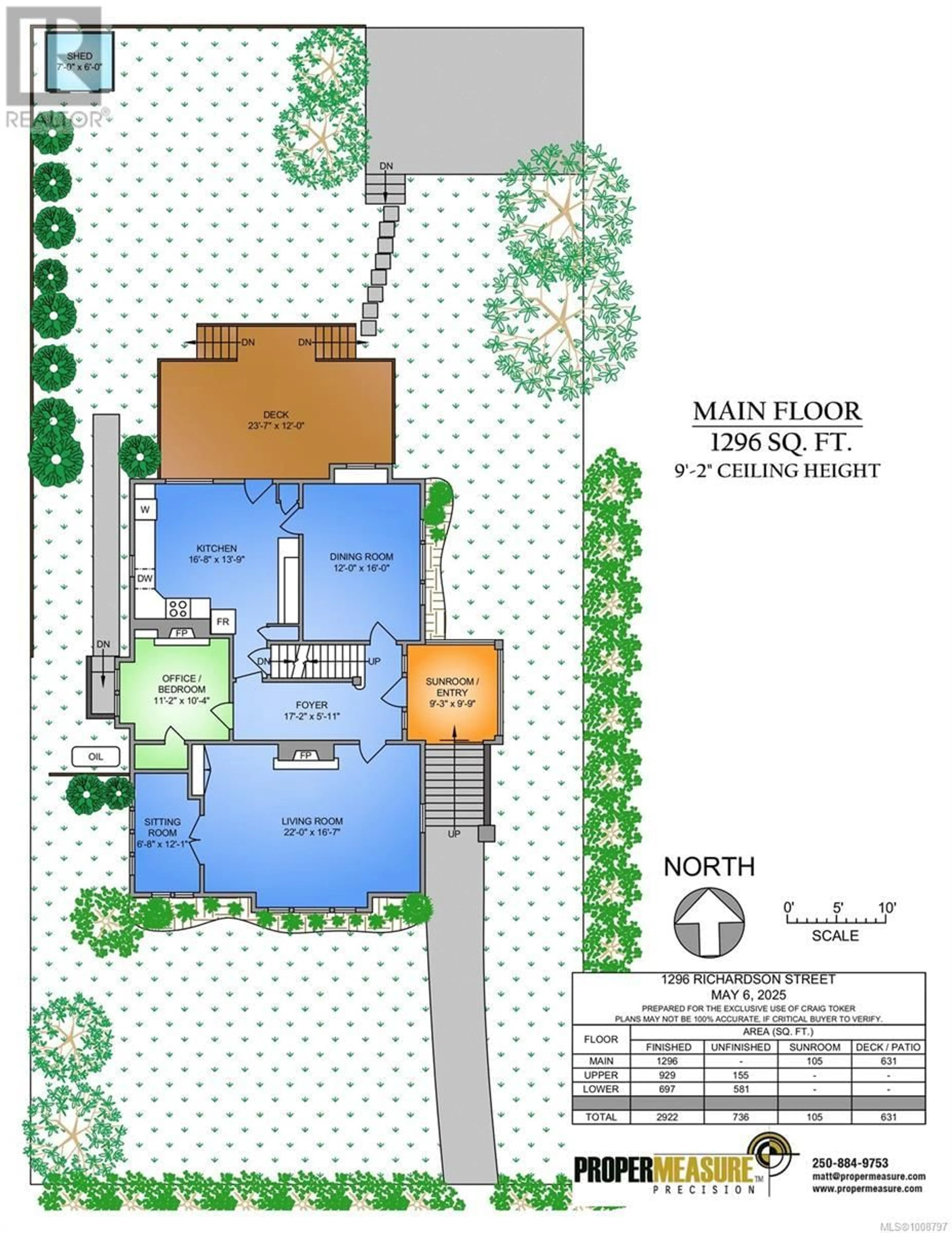 Floor plan for 1296 RICHARDSON STREET, Victoria British Columbia V8V3E1