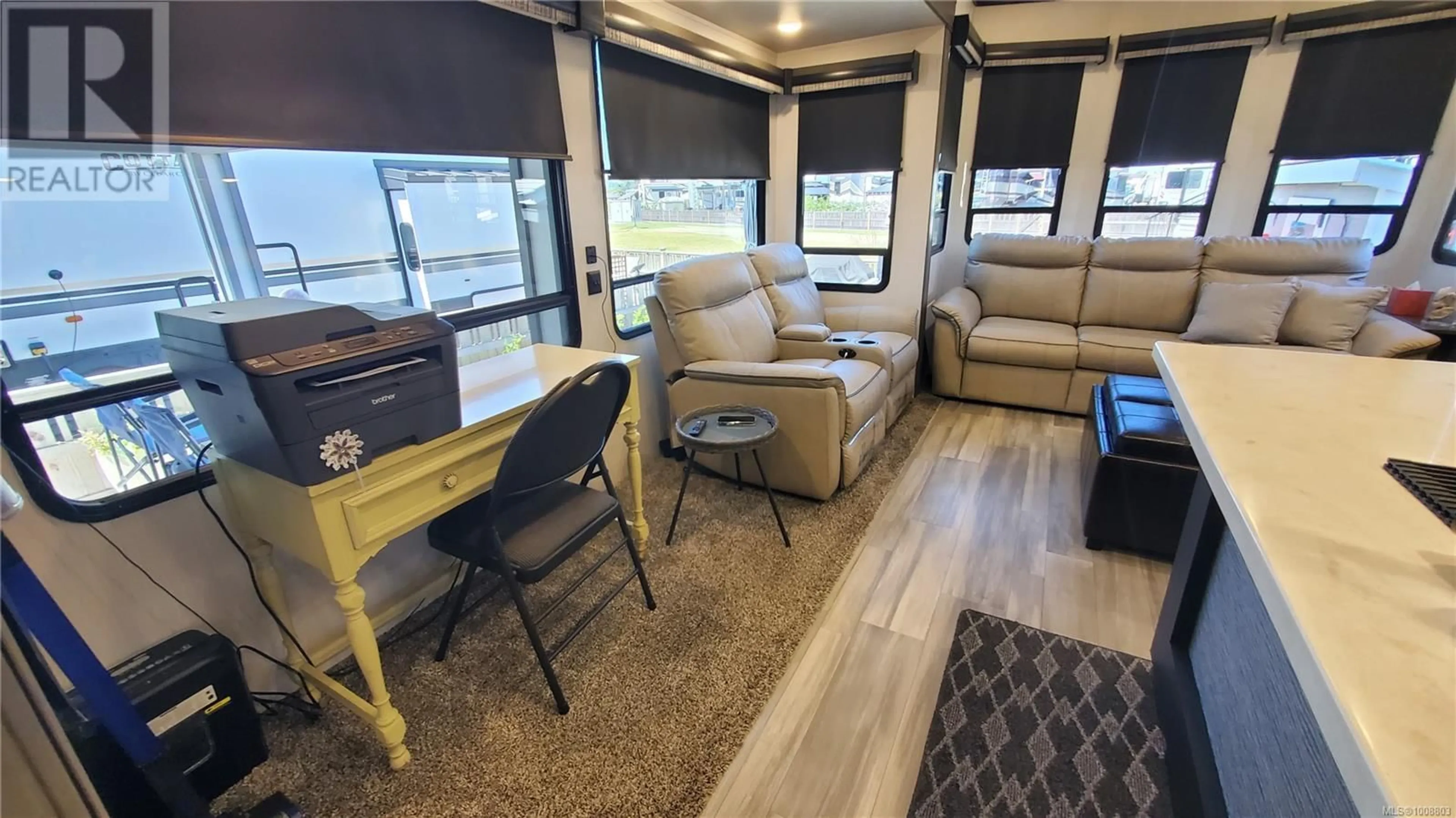 Living room with furniture, wood/laminate floor for C279 - 200 CORFIELD STREET NORTH, Parksville British Columbia V9P2S5