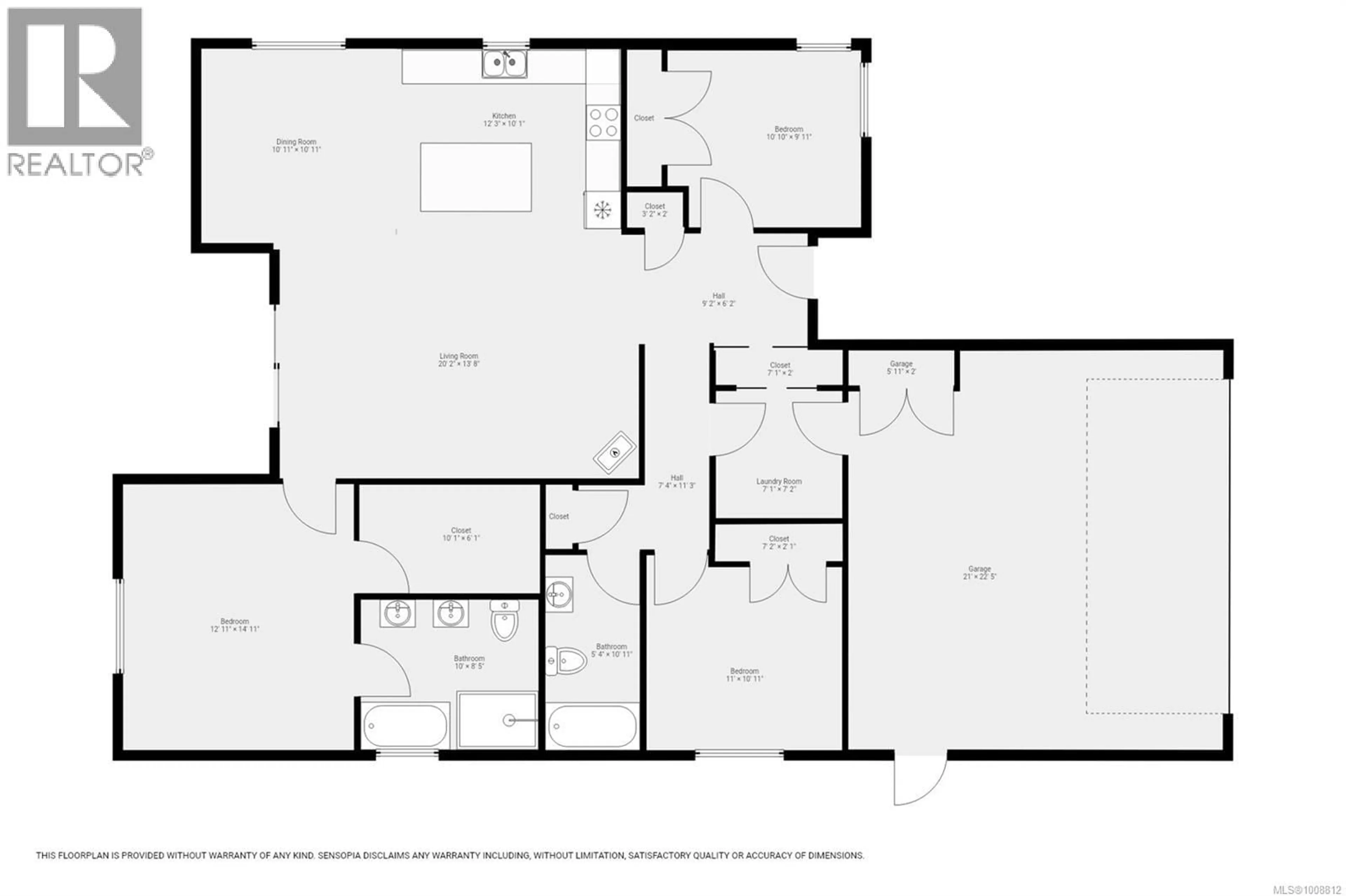 Floor plan for 2117 EVERGREEN ROAD, Campbell River British Columbia V9W0C8