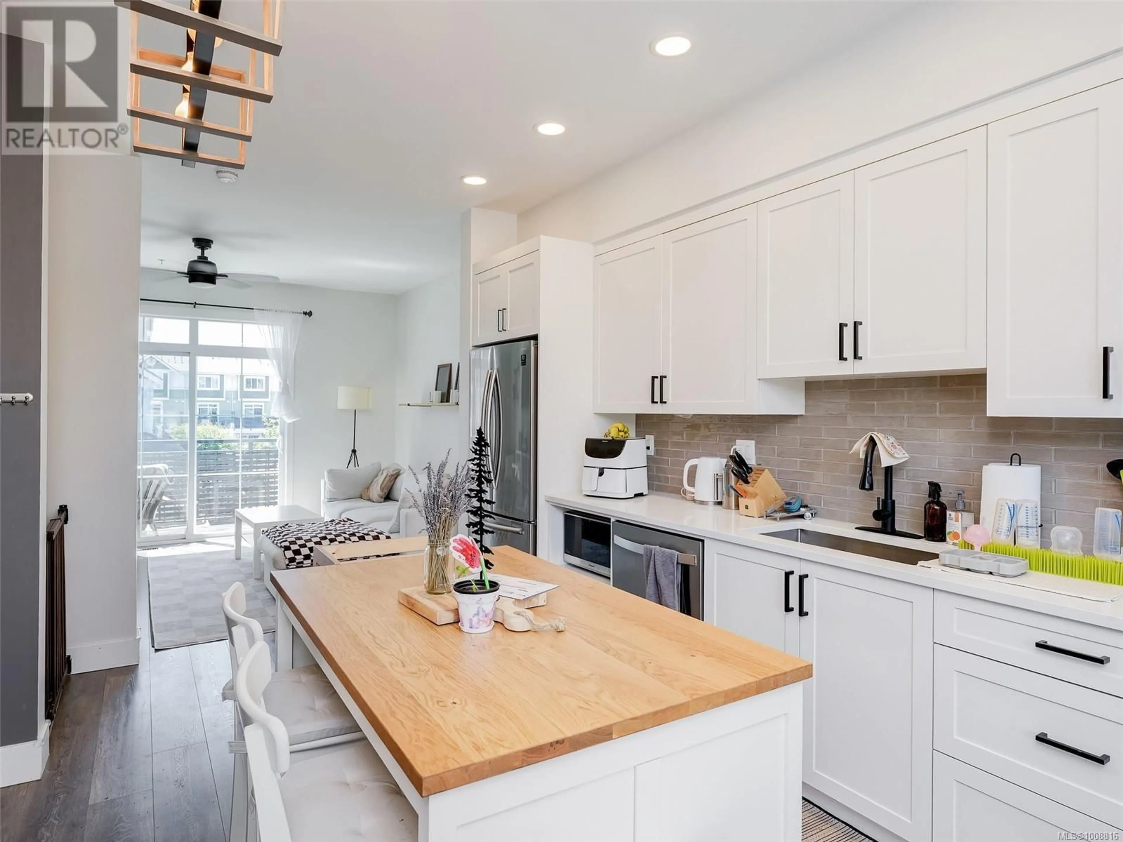 Open concept kitchen, ceramic/tile floor for 159 - 3501 DUNLIN STREET, Colwood British Columbia V9C0P7