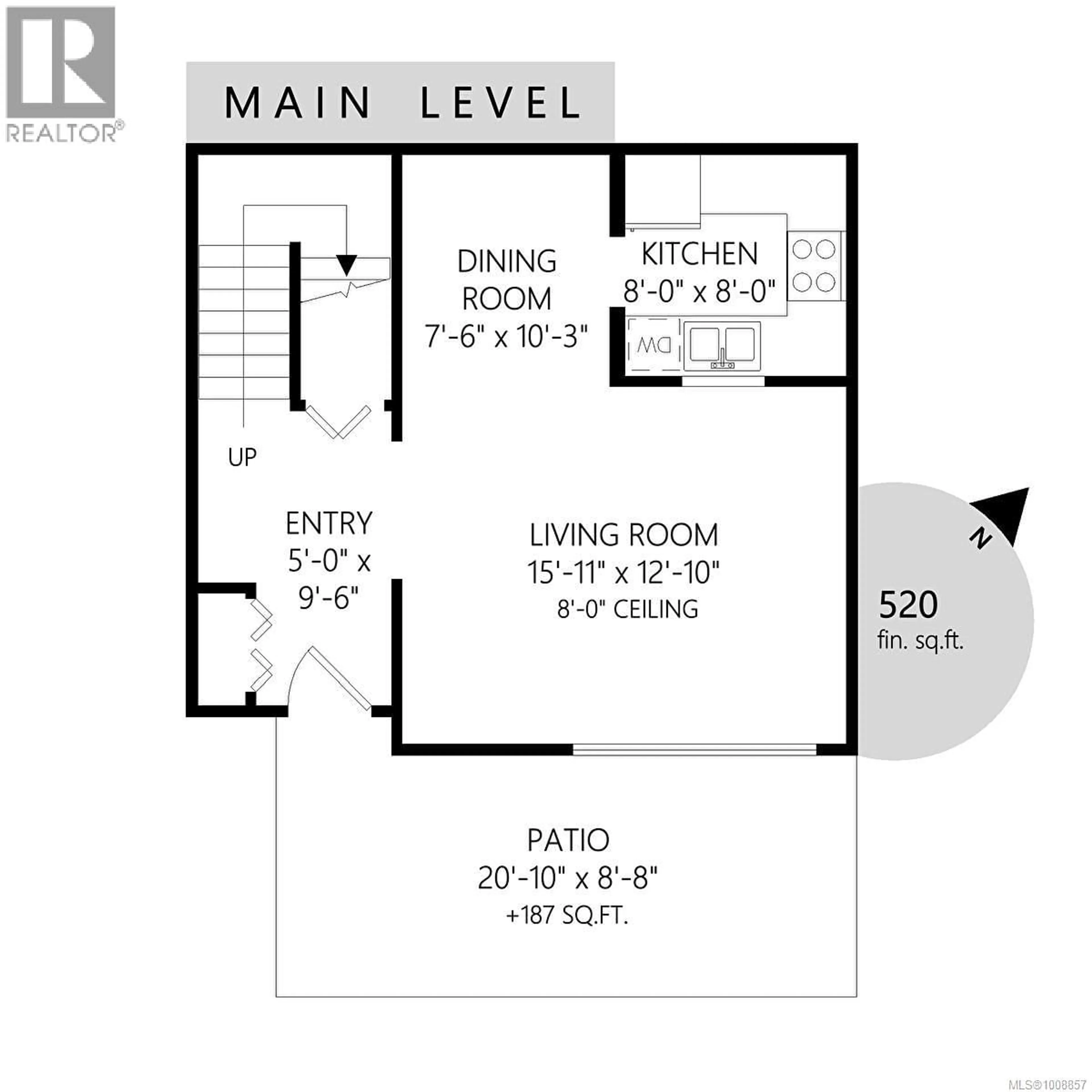 Floor plan for 5 - 1910 BOWEN ROAD, Nanaimo British Columbia V9S5S6