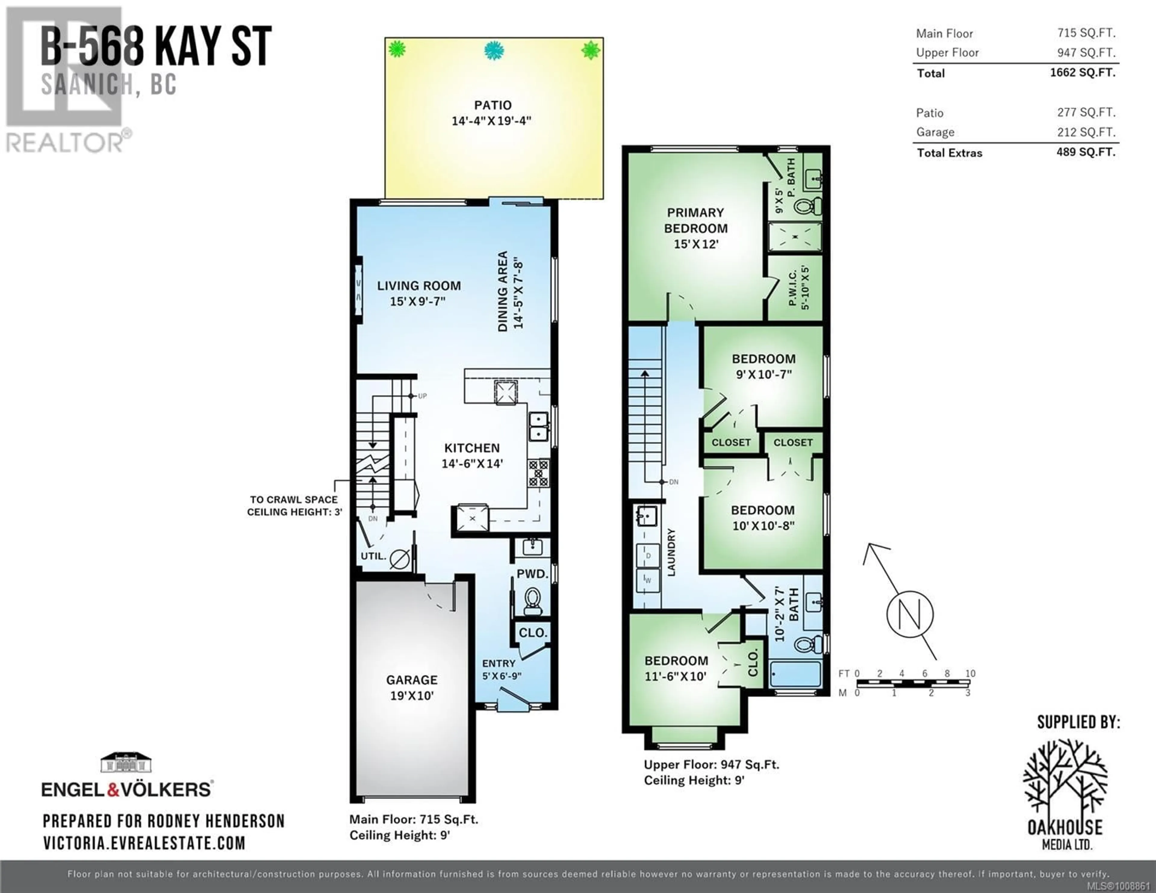 Floor plan for B - 568 KAY STREET, Saanich British Columbia V8Z2L3