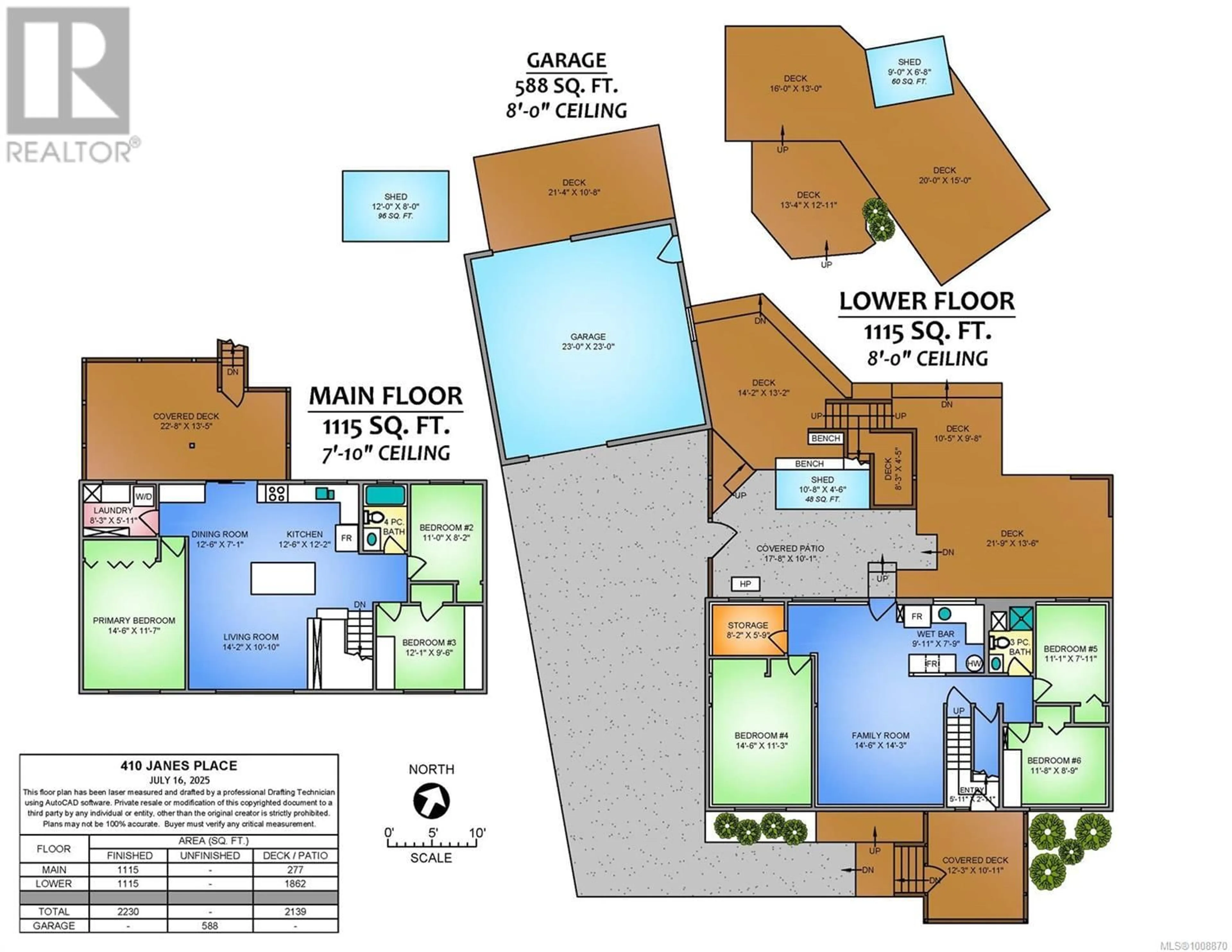 Floor plan for 410 JANES PLACE, Nanaimo British Columbia V9R3X6