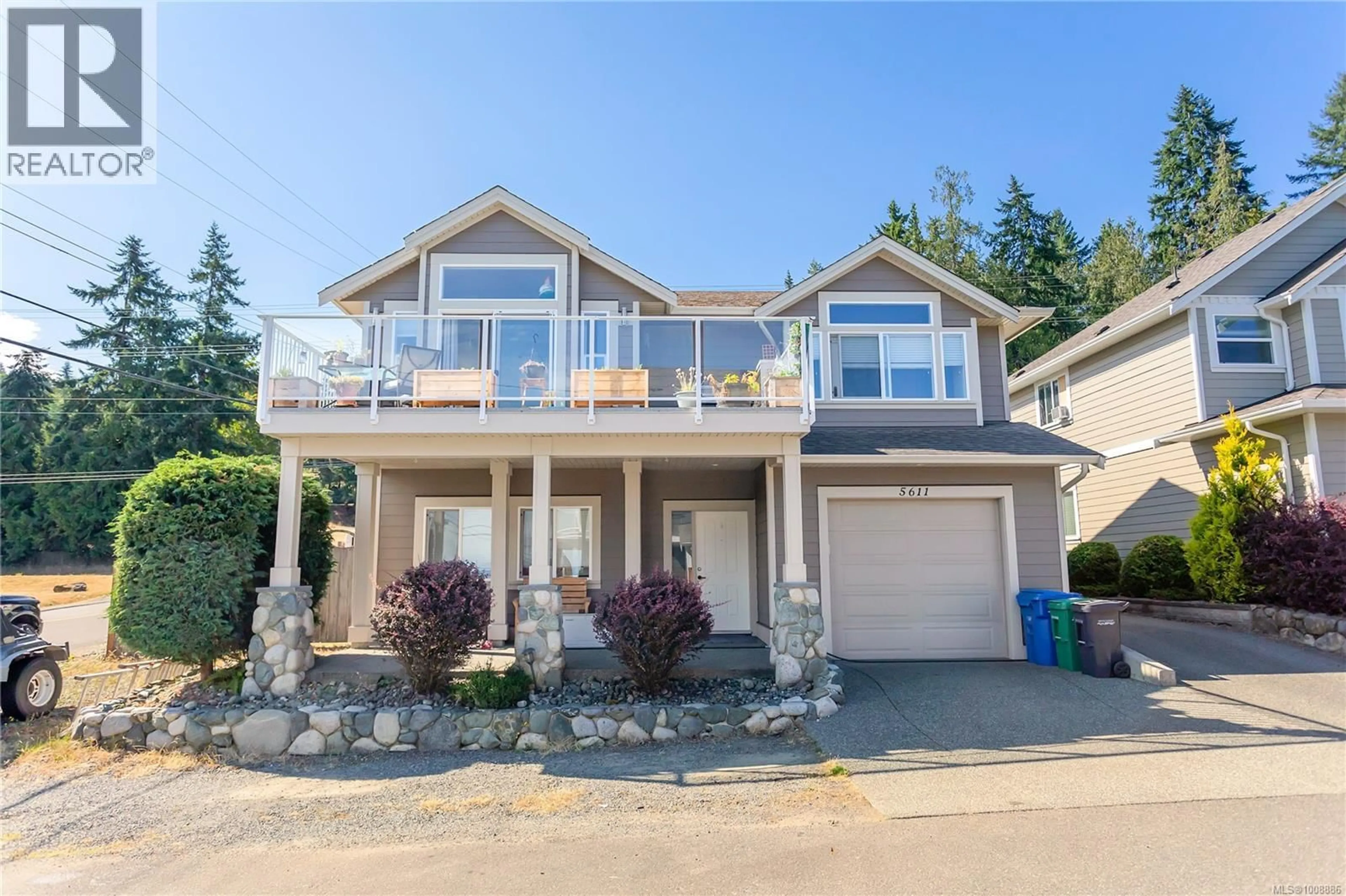 Home with vinyl exterior material, water/lake/river/ocean view for 5611 NORASEA ROAD, Nanaimo British Columbia V9V1G4