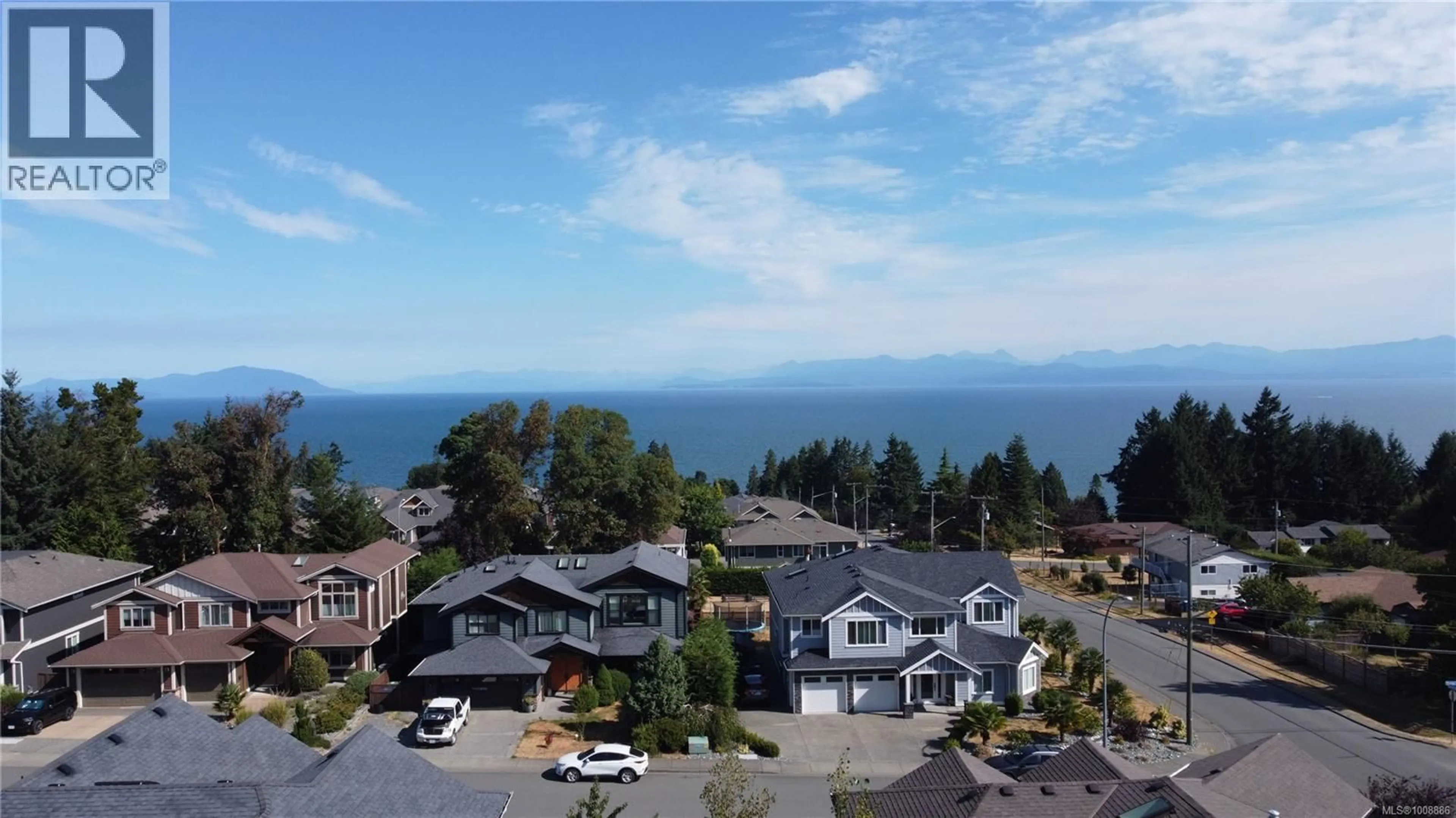 A pic from outside/outdoor area/front of a property/back of a property/a pic from drone, water/lake/river/ocean view for 5611 NORASEA ROAD, Nanaimo British Columbia V9V1G4