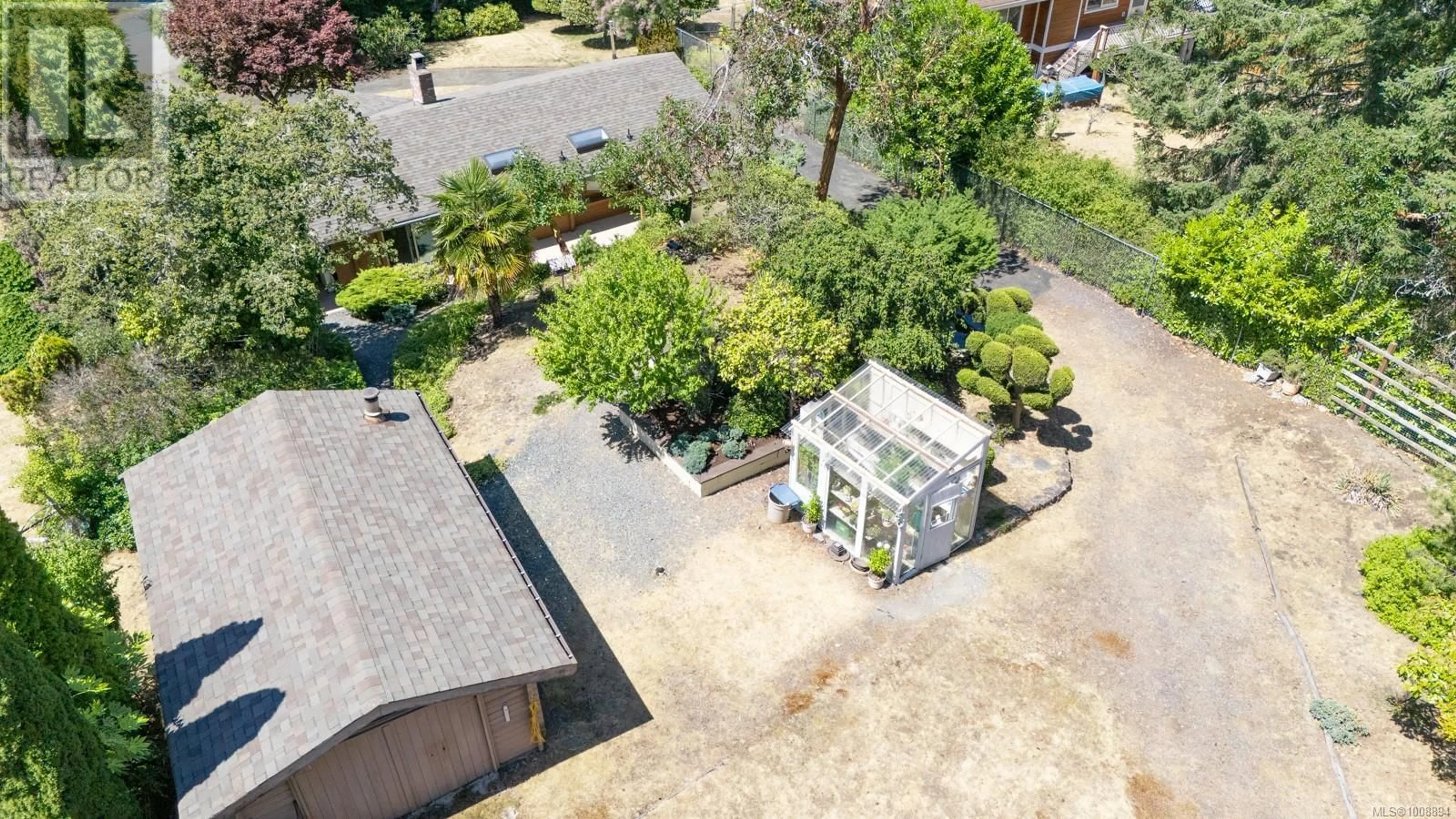 A pic from outside/outdoor area/front of a property/back of a property/a pic from drone, street for 1600 SEACREST ROAD, Nanoose Bay British Columbia V9P9B5