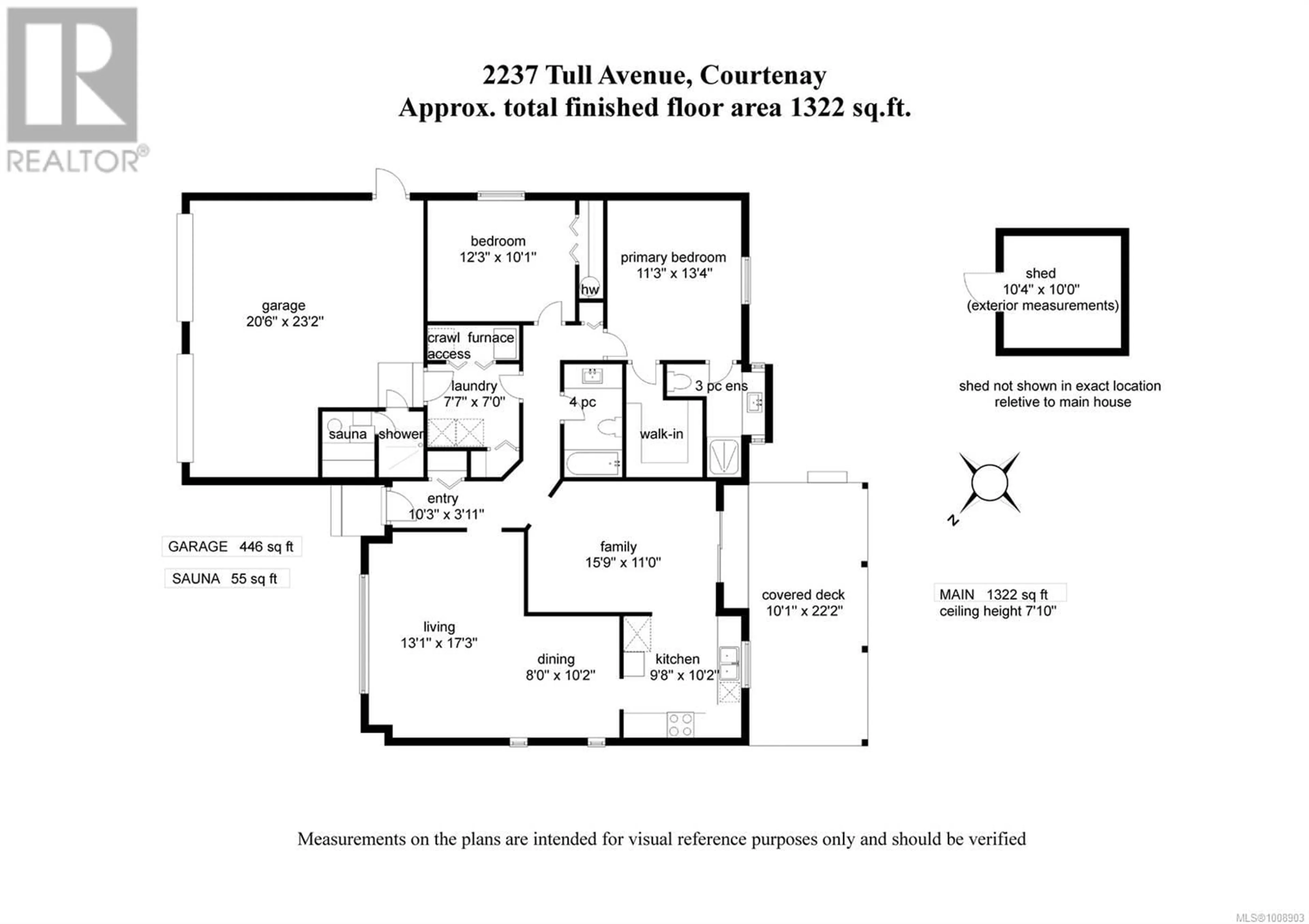 Floor plan for 2237 TULL AVENUE, Courtenay British Columbia V9N7S1