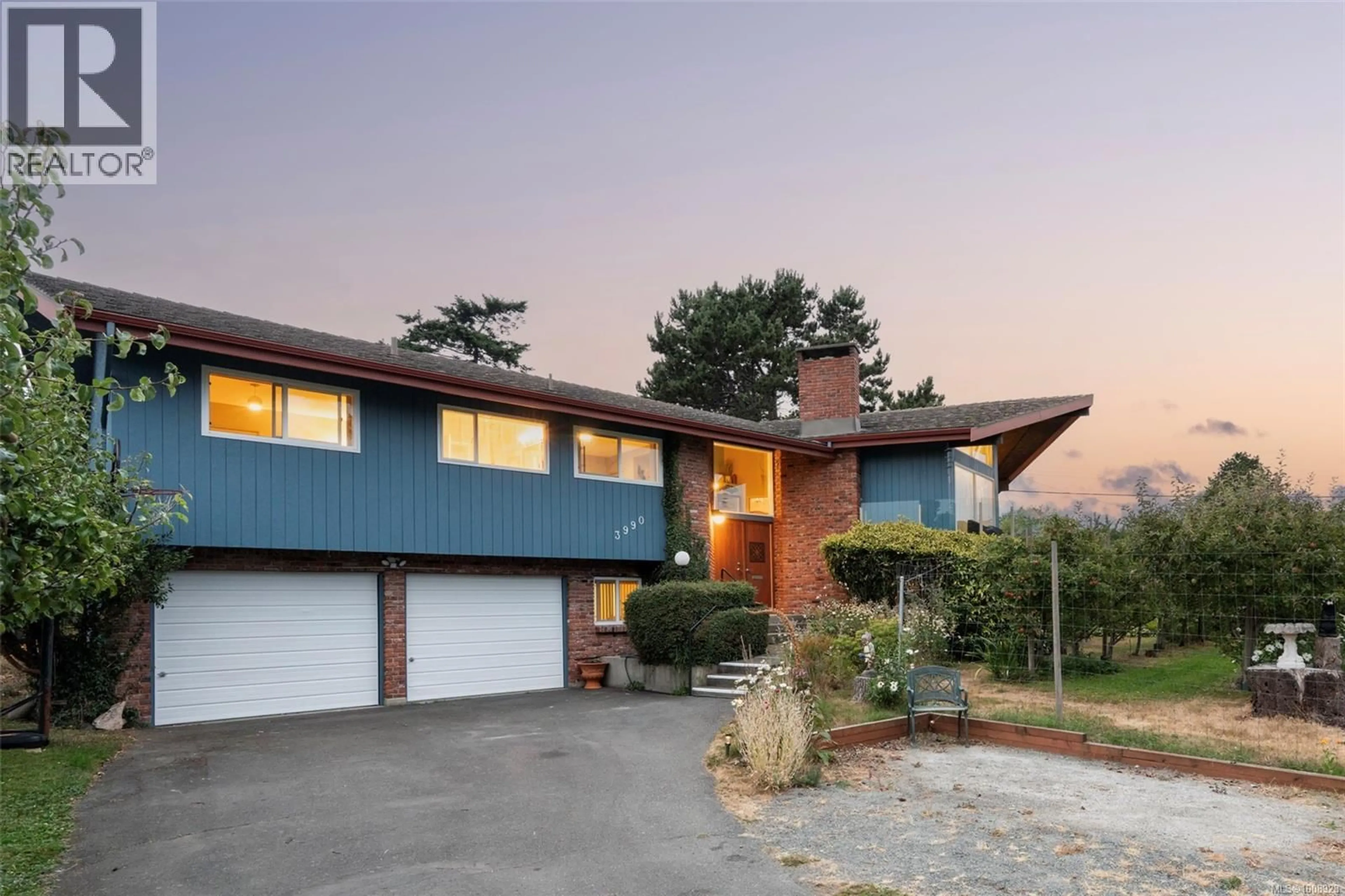 Home with brick exterior material, street for 3990 SMUGGLERS COVE ROAD, Saanich British Columbia V8N4M2