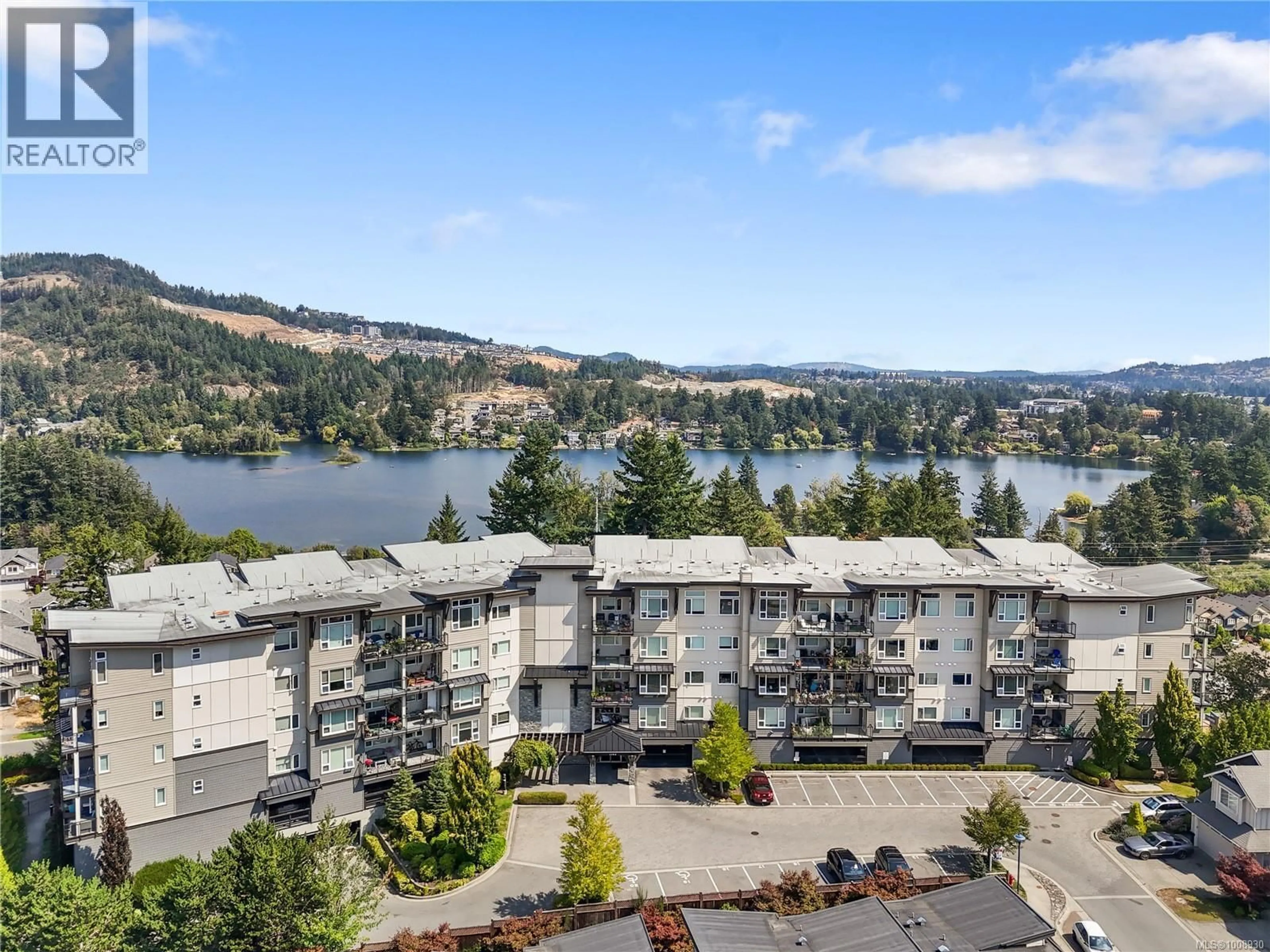 A pic from outside/outdoor area/front of a property/back of a property/a pic from drone, water/lake/river/ocean view for 309 - 1145 SIKORSKY ROAD, Langford British Columbia V9B0M8
