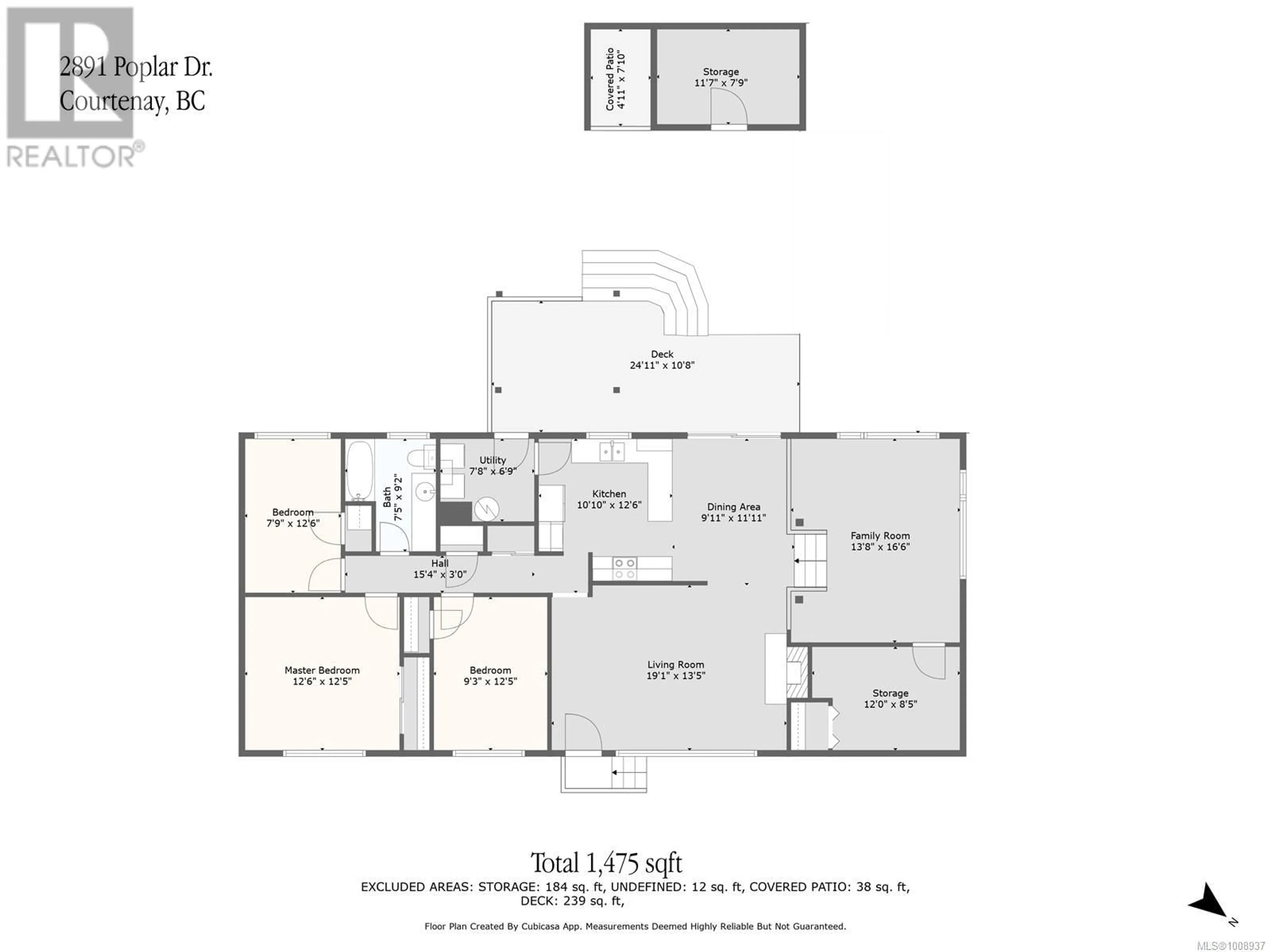 Floor plan for 2891 POPLAR DRIVE, Courtenay British Columbia V9M6A9