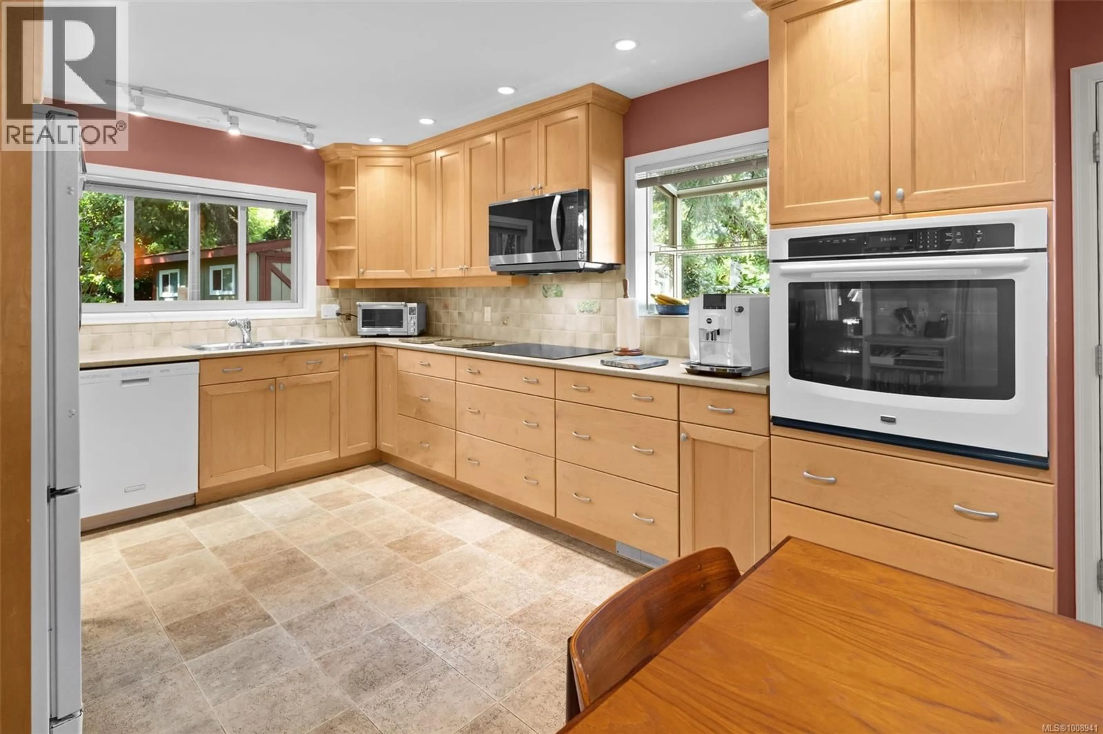 Contemporary kitchen, ceramic/tile floor for 4216 LYNNFIELD CRESCENT, Saanich British Columbia V8N5C7