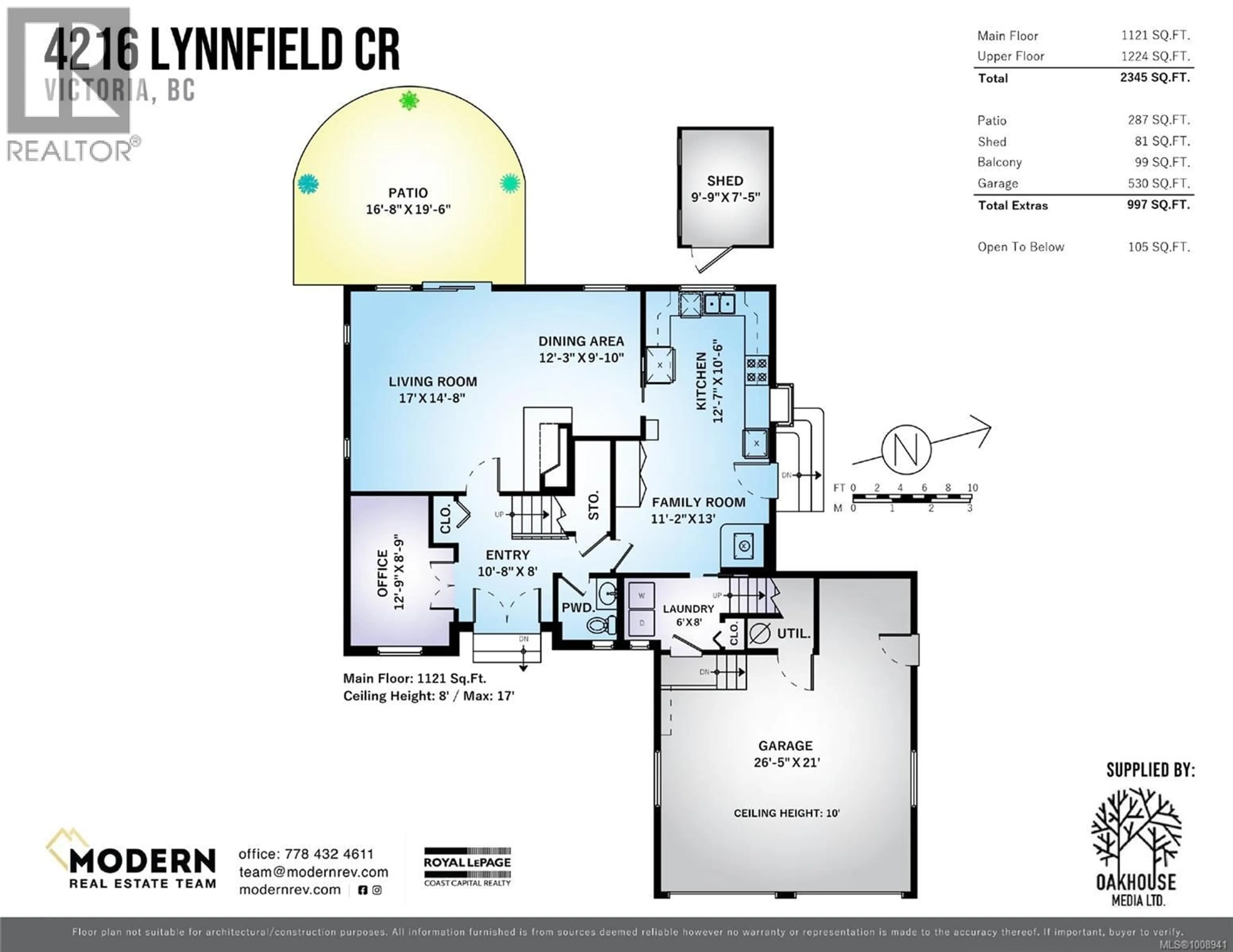 Floor plan for 4216 LYNNFIELD CRESCENT, Saanich British Columbia V8N5C7