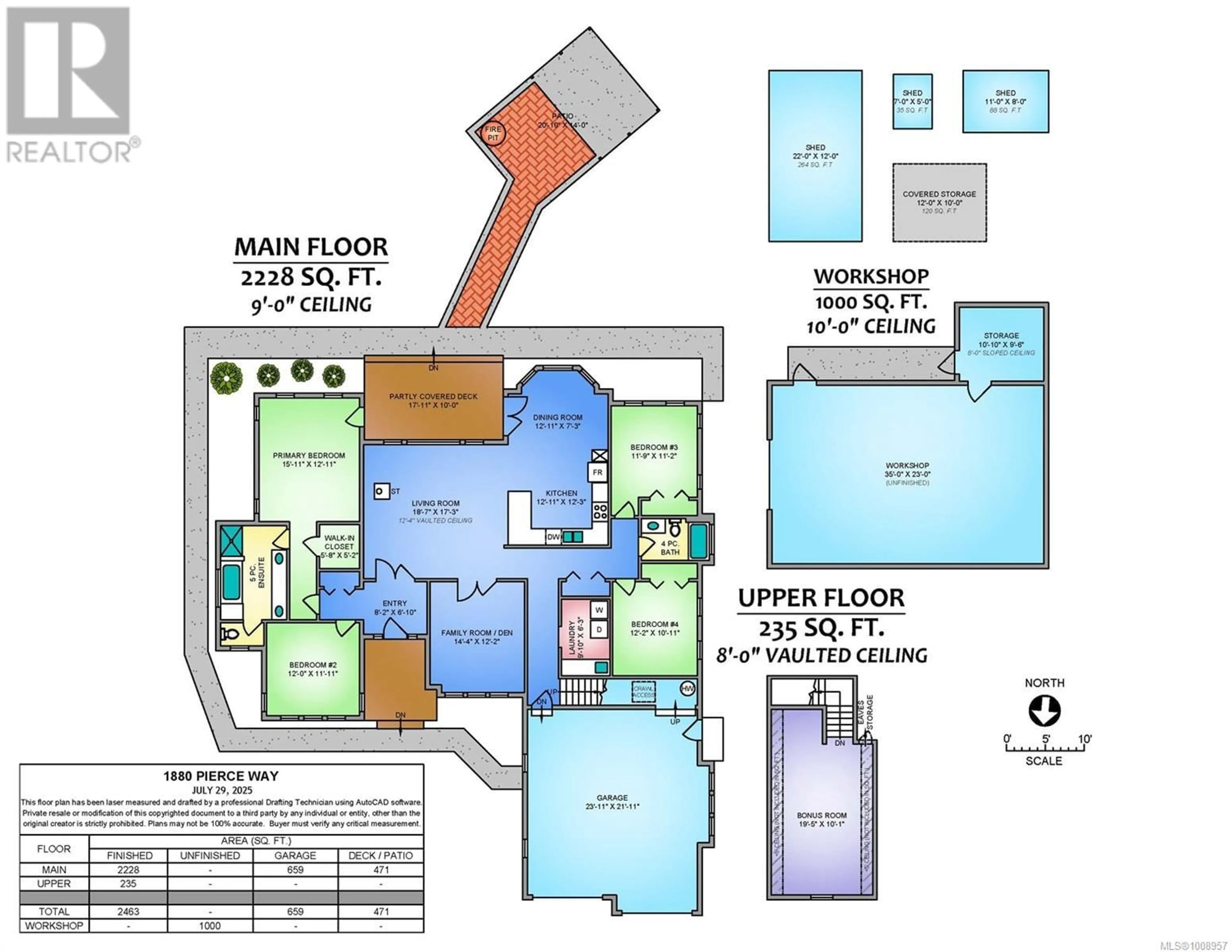 Floor plan for 1880 PIERCE WAY, Qualicum Beach British Columbia V9K2V1