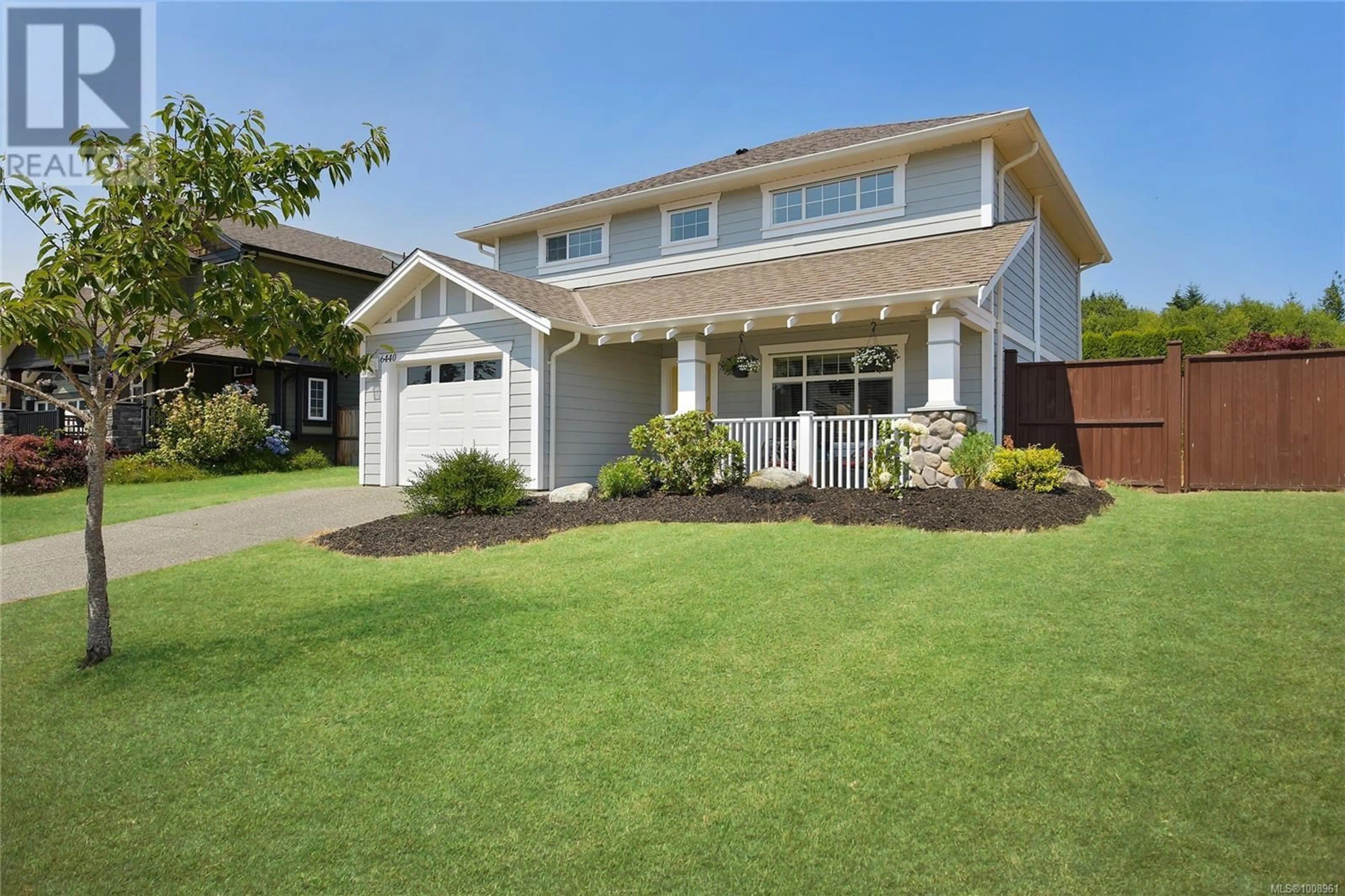 Home with vinyl exterior material, street for 6440 BIRCHVIEW WAY, Sooke British Columbia V9Z1J9