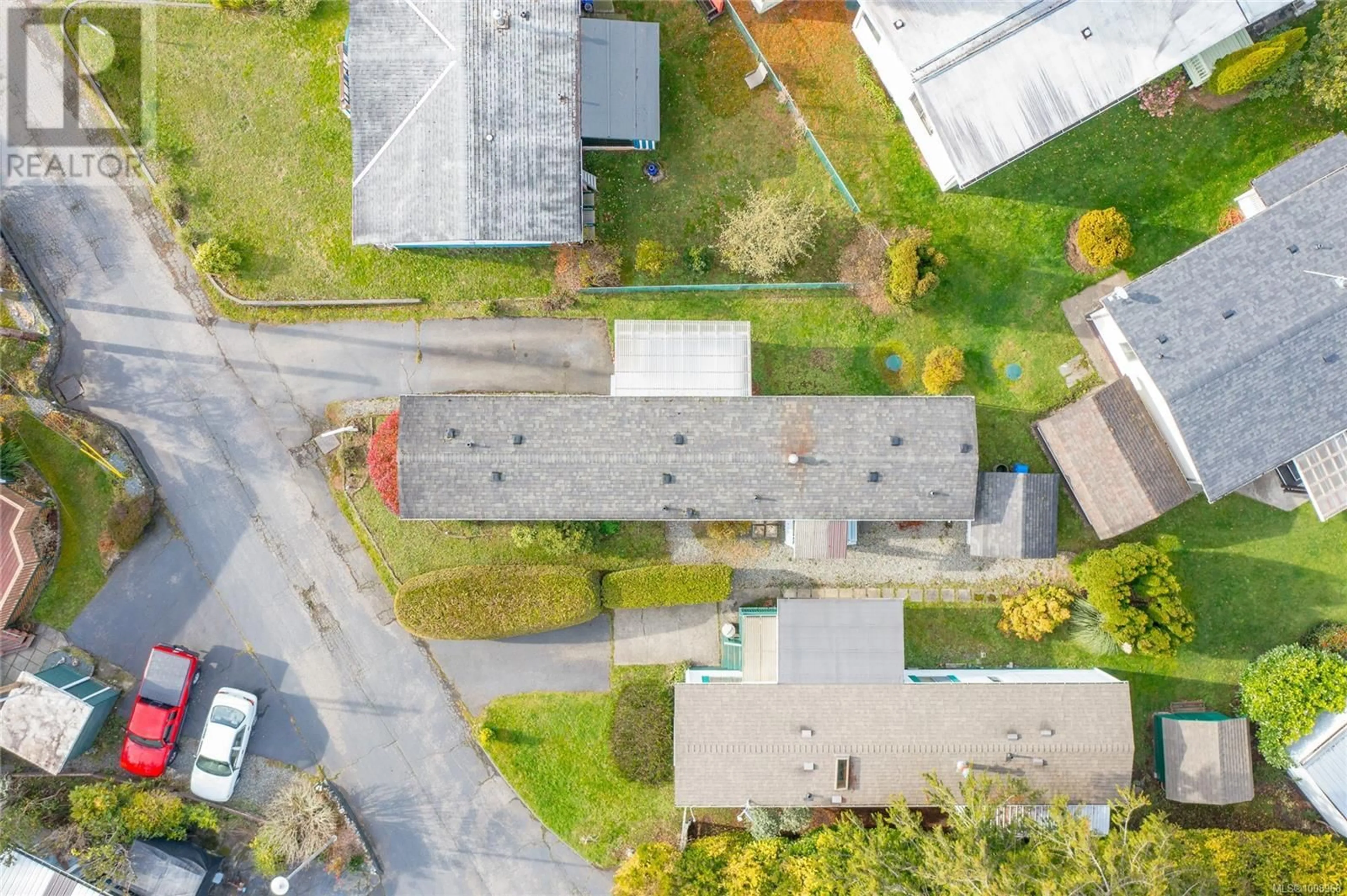 A pic from outside/outdoor area/front of a property/back of a property/a pic from drone, street for 12 - 2357 SOOKE RIVER ROAD, Sooke British Columbia V9Z0X5
