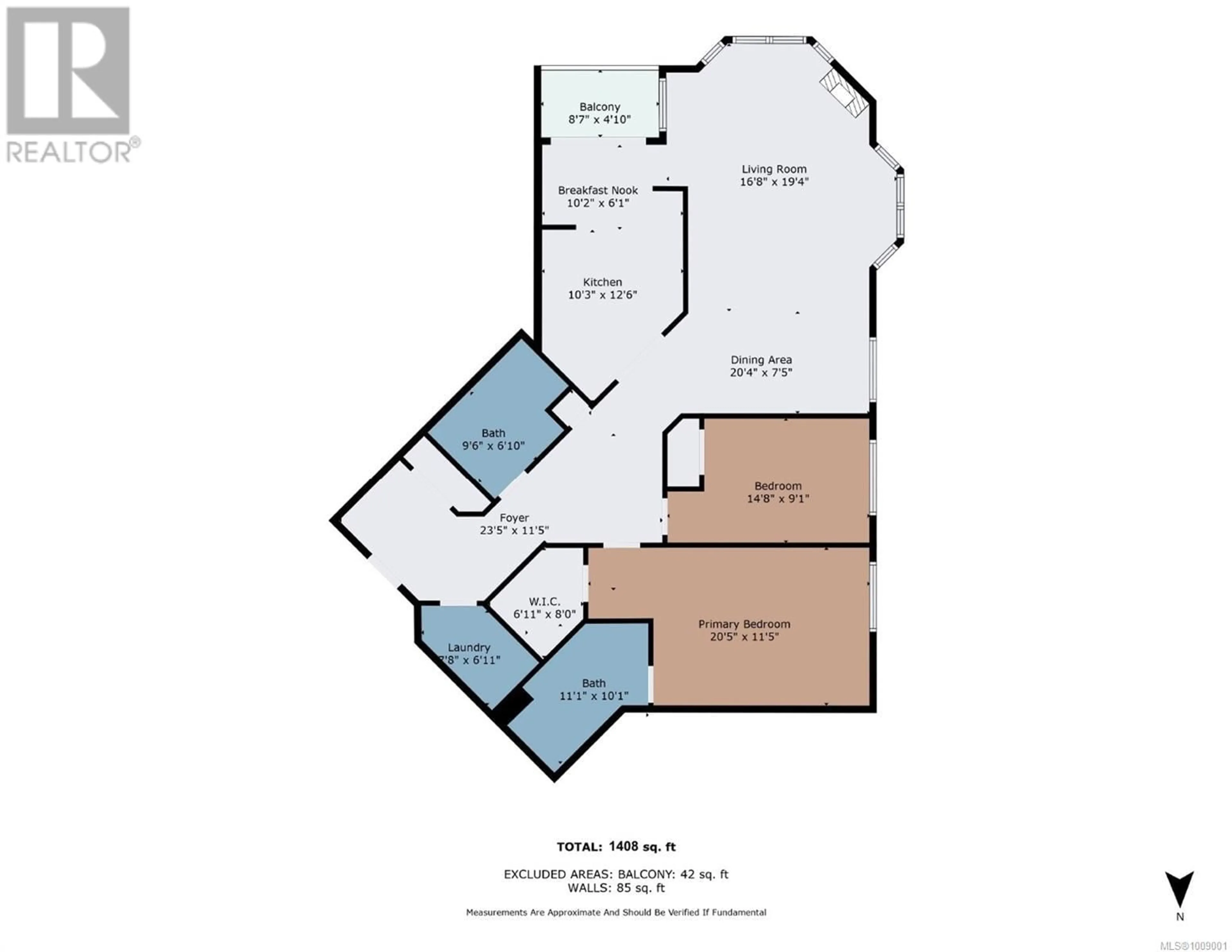 Floor plan for 405 - 220 ISLAND HIGHWAY WEST, Parksville British Columbia V9P2P3