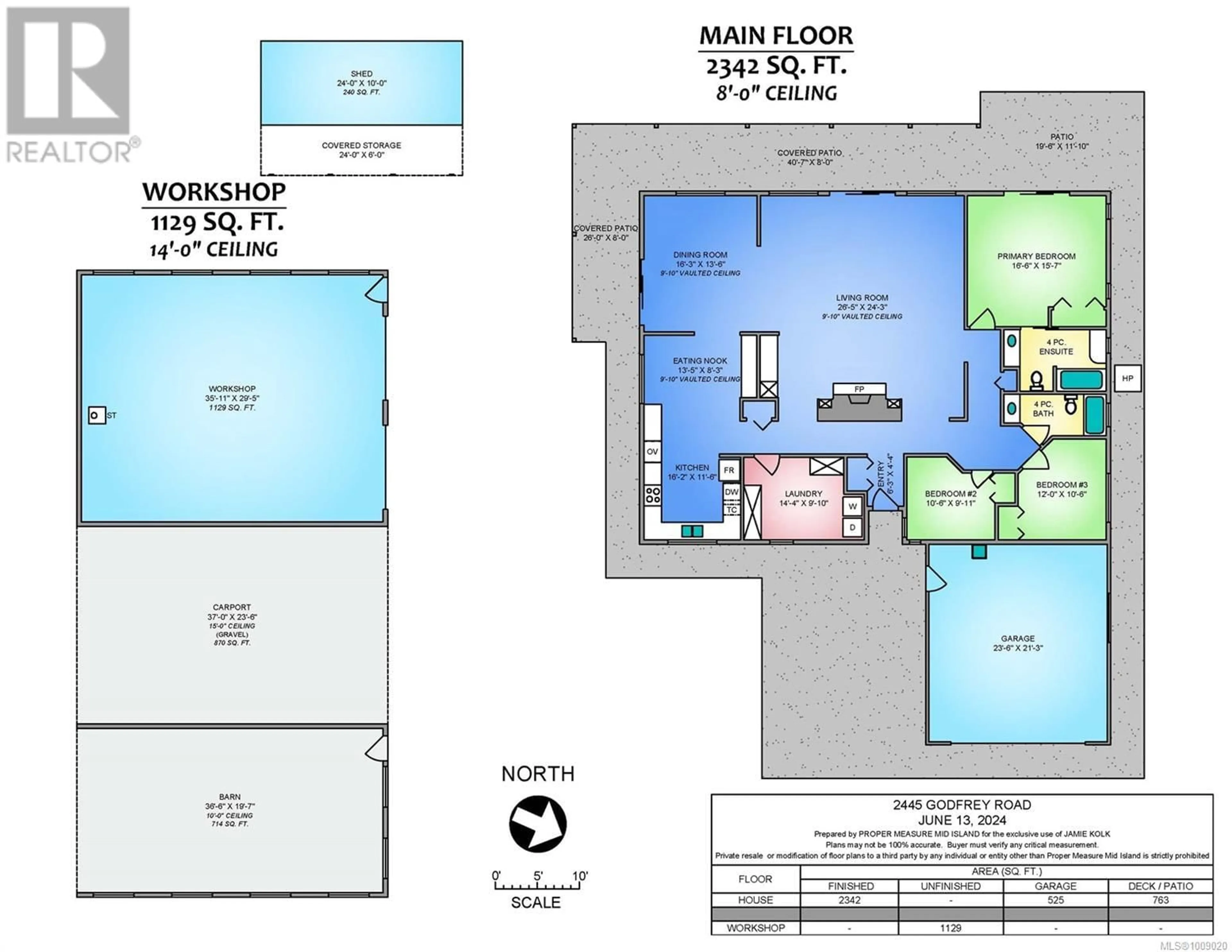 Floor plan for 2445 GODFREY ROAD, Nanaimo British Columbia V9X1E6