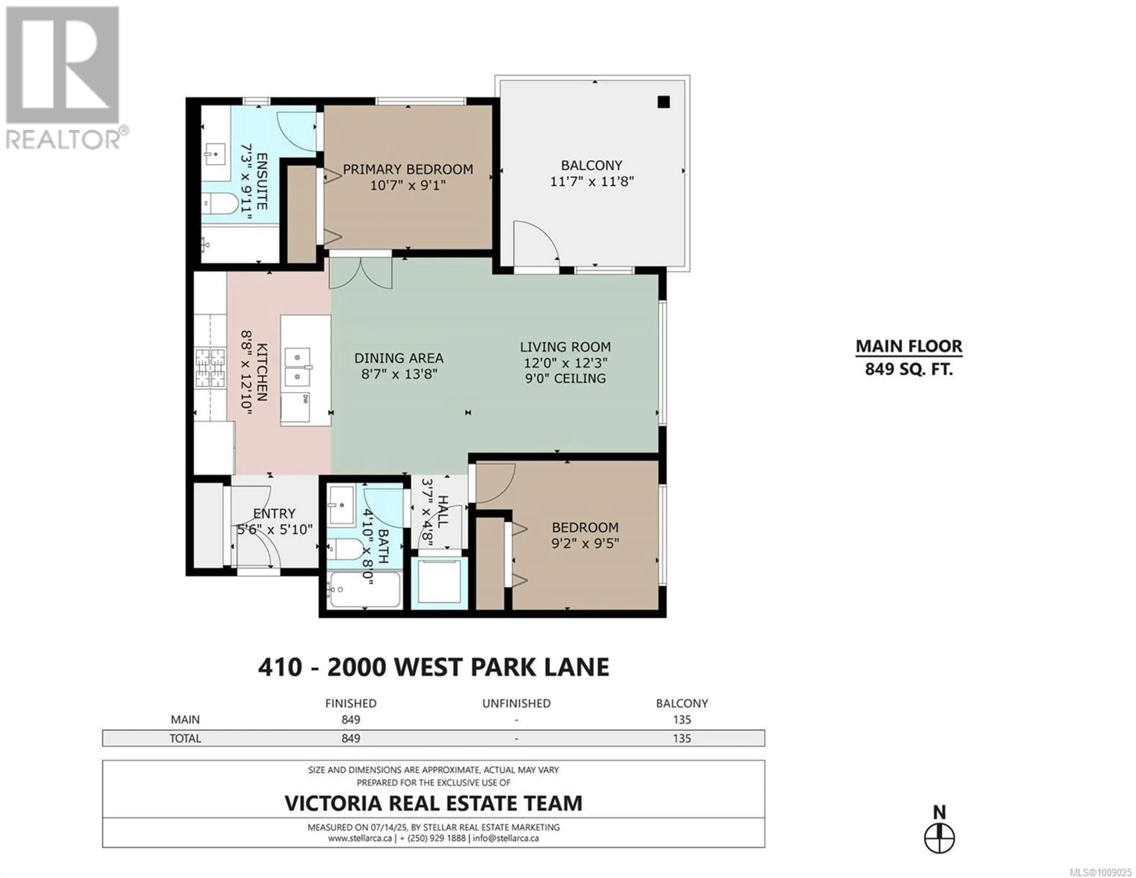 Floor plan for 410 - 2000 WEST PARK LANE, View Royal British Columbia V9B3R7