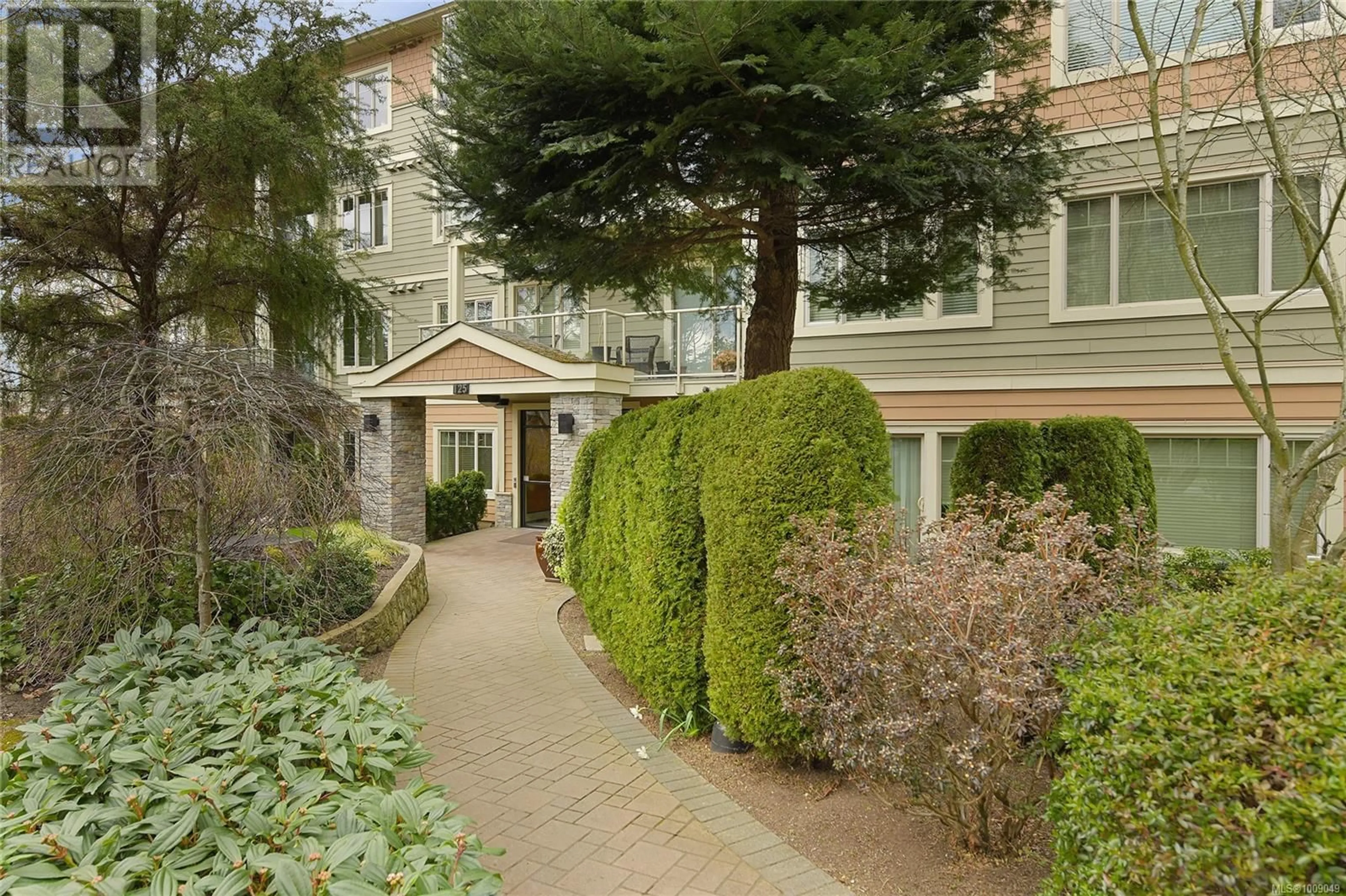 A pic from outside/outdoor area/front of a property/back of a property/a pic from drone, street for 307 - 125 ALDERSMITH PLACE, View Royal British Columbia V9A7M7