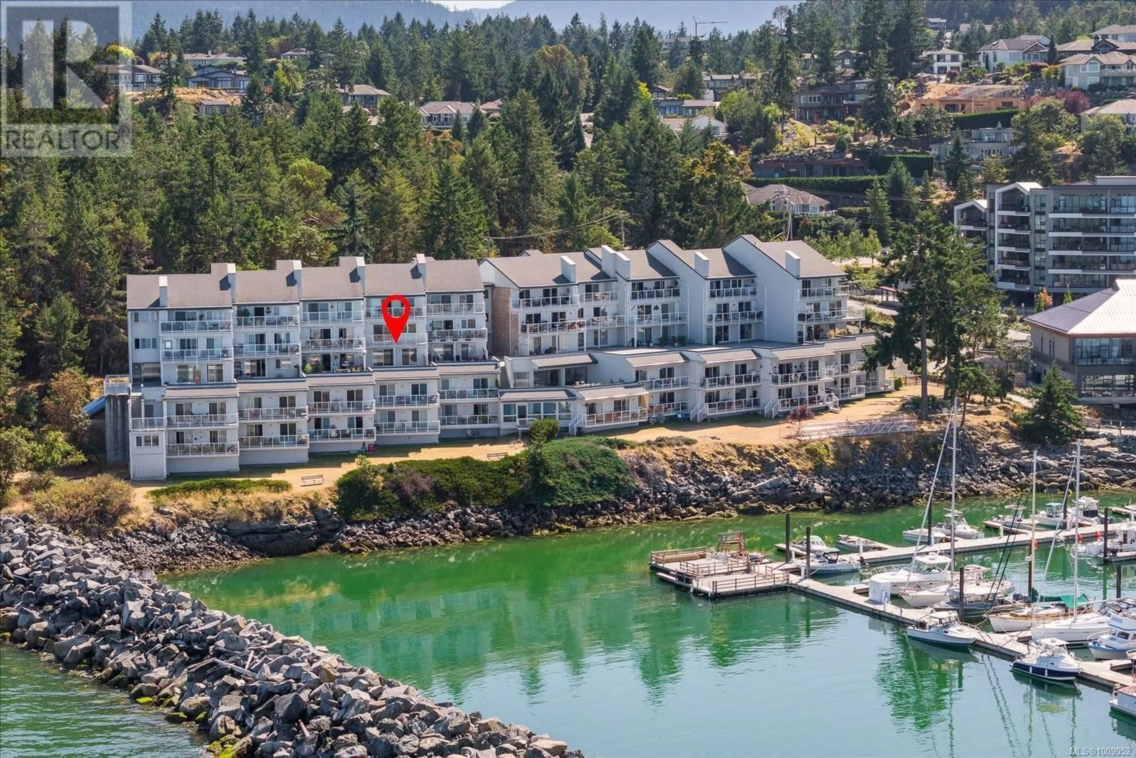 A pic from outside/outdoor area/front of a property/back of a property/a pic from drone, water/lake/river/ocean view for 307 - 3555 OUTRIGGER ROAD, Nanoose Bay British Columbia V9P9K1