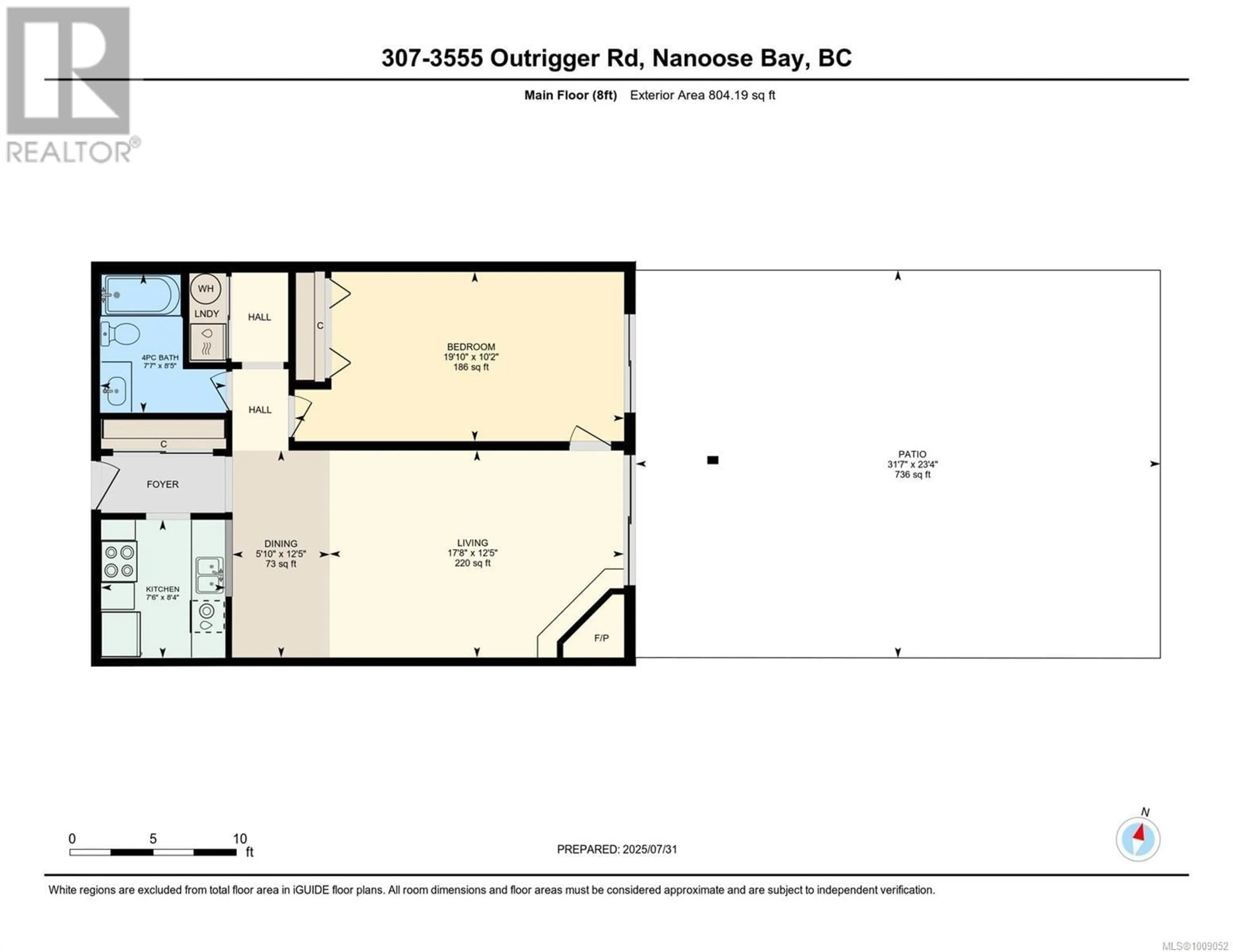 Floor plan for 307 - 3555 OUTRIGGER ROAD, Nanoose Bay British Columbia V9P9K1