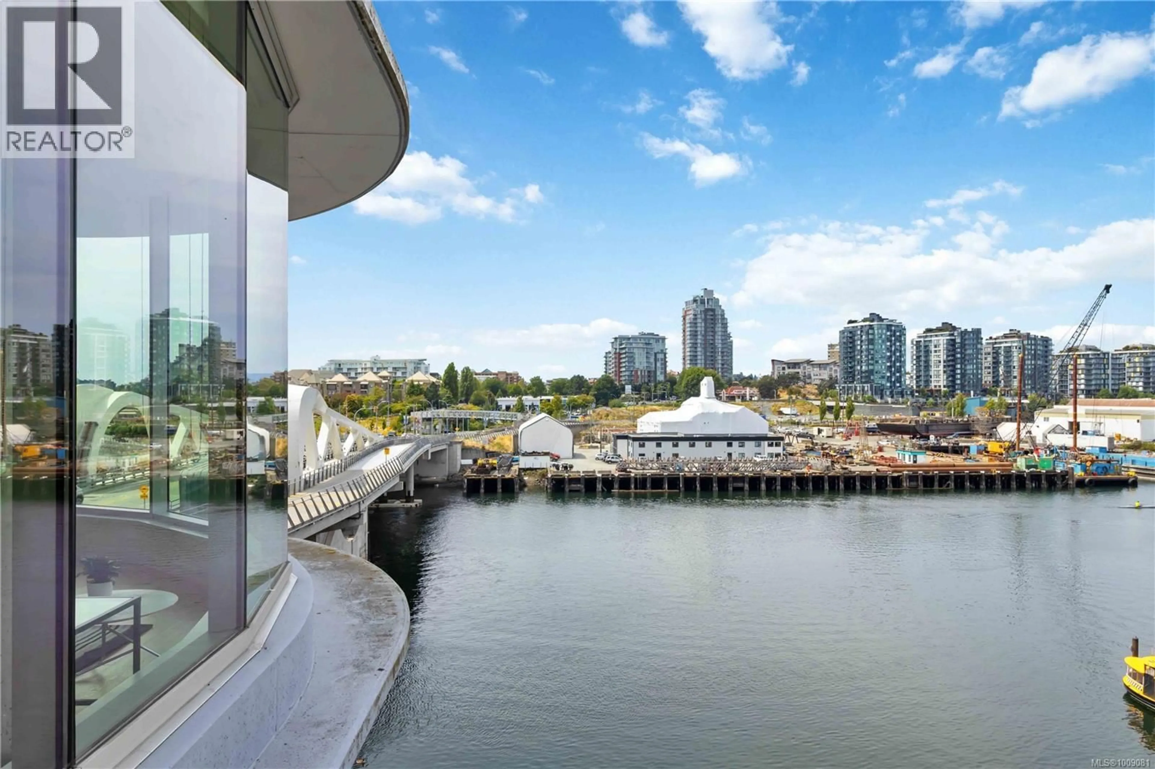 Patio, water/lake/river/ocean view for 312B - 456 PANDORA AVENUE, Victoria British Columbia V8W0E3
