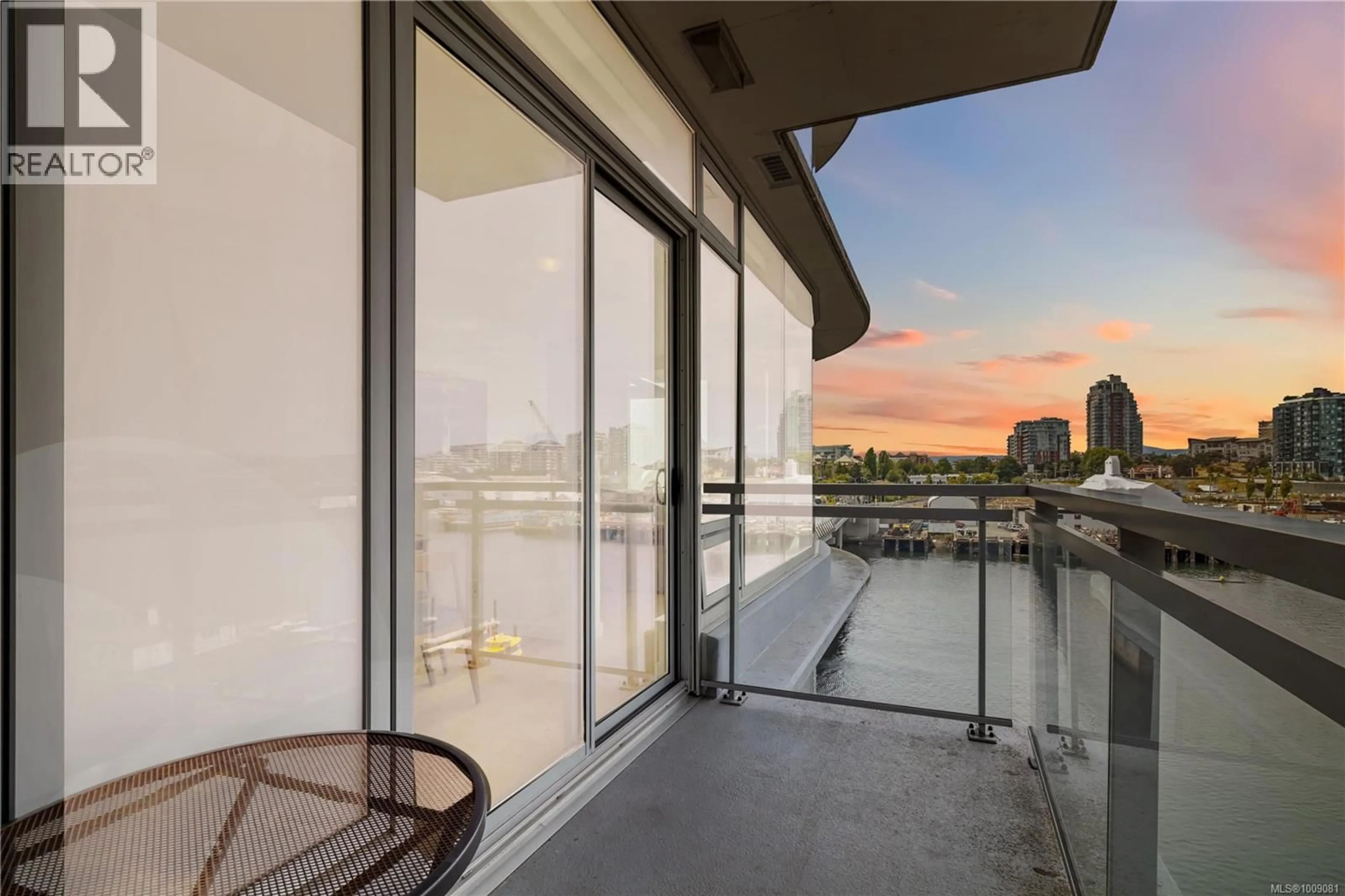 Balcony in the apartment, water/lake/river/ocean view for 312B - 456 PANDORA AVENUE, Victoria British Columbia V8W0E3