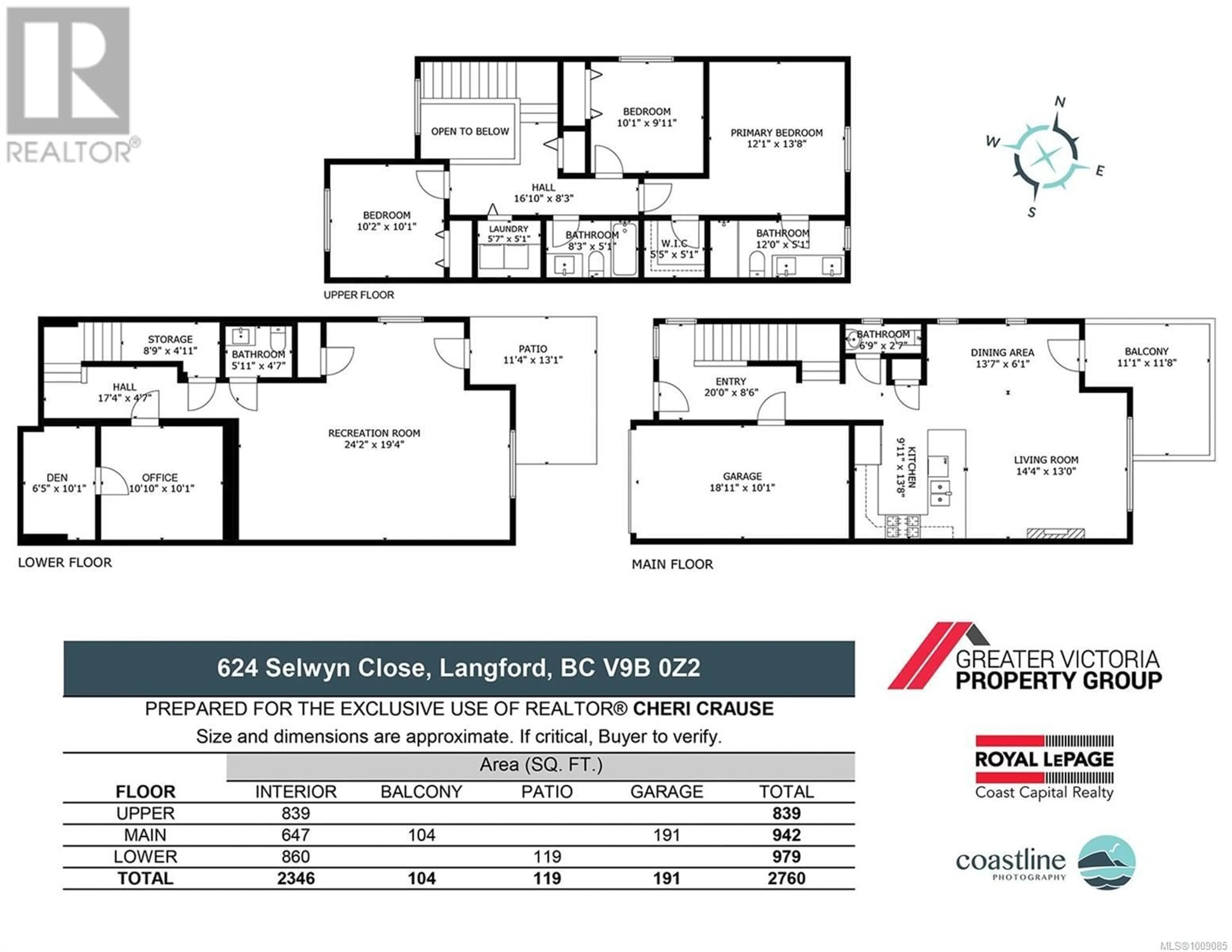 Floor plan for 624 SELWYN CLOSE, Langford British Columbia V0V0V0