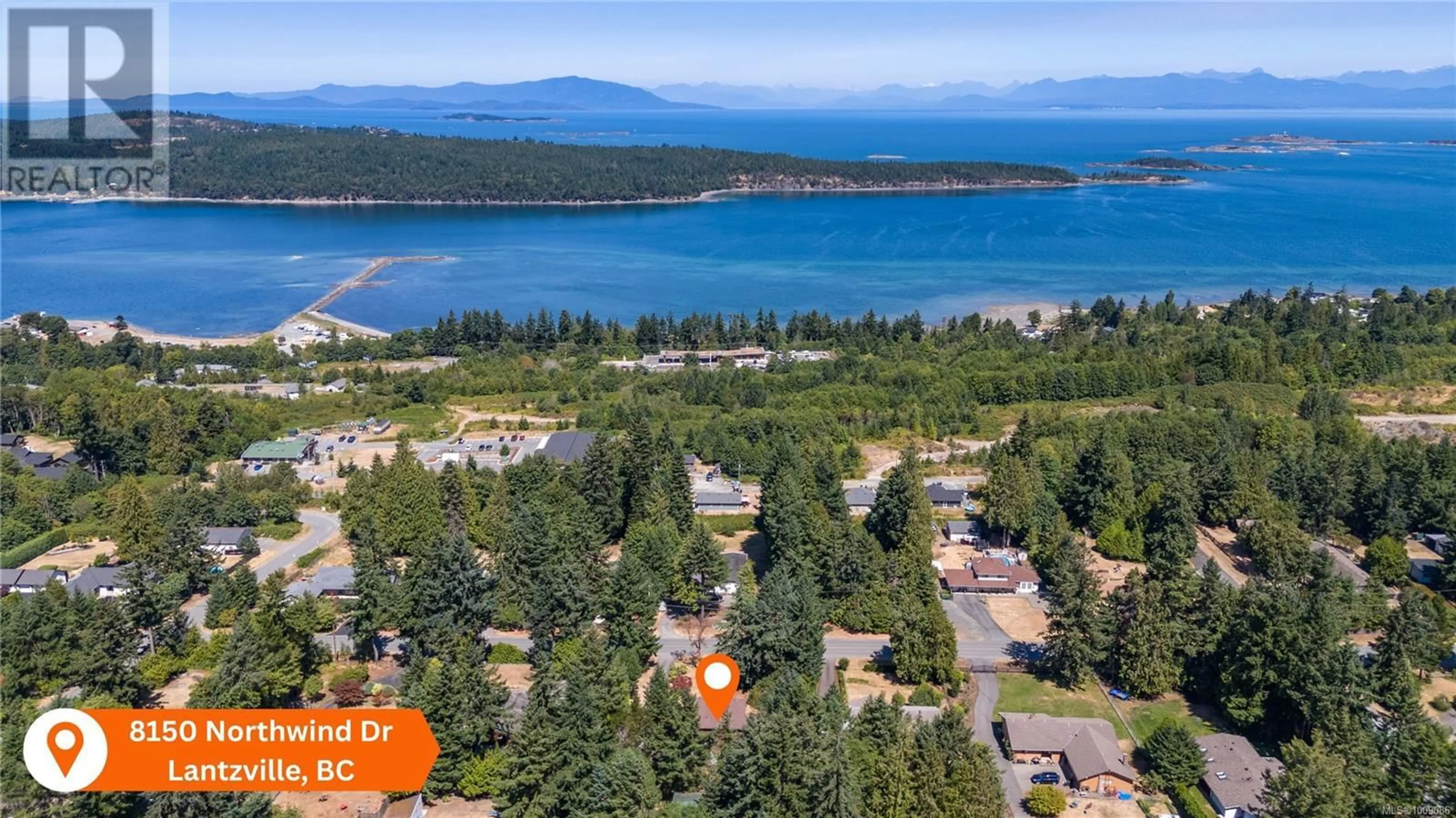 A pic from outside/outdoor area/front of a property/back of a property/a pic from drone, water/lake/river/ocean view for 8015 NORTHWIND DRIVE, Lantzville British Columbia V0R2H0