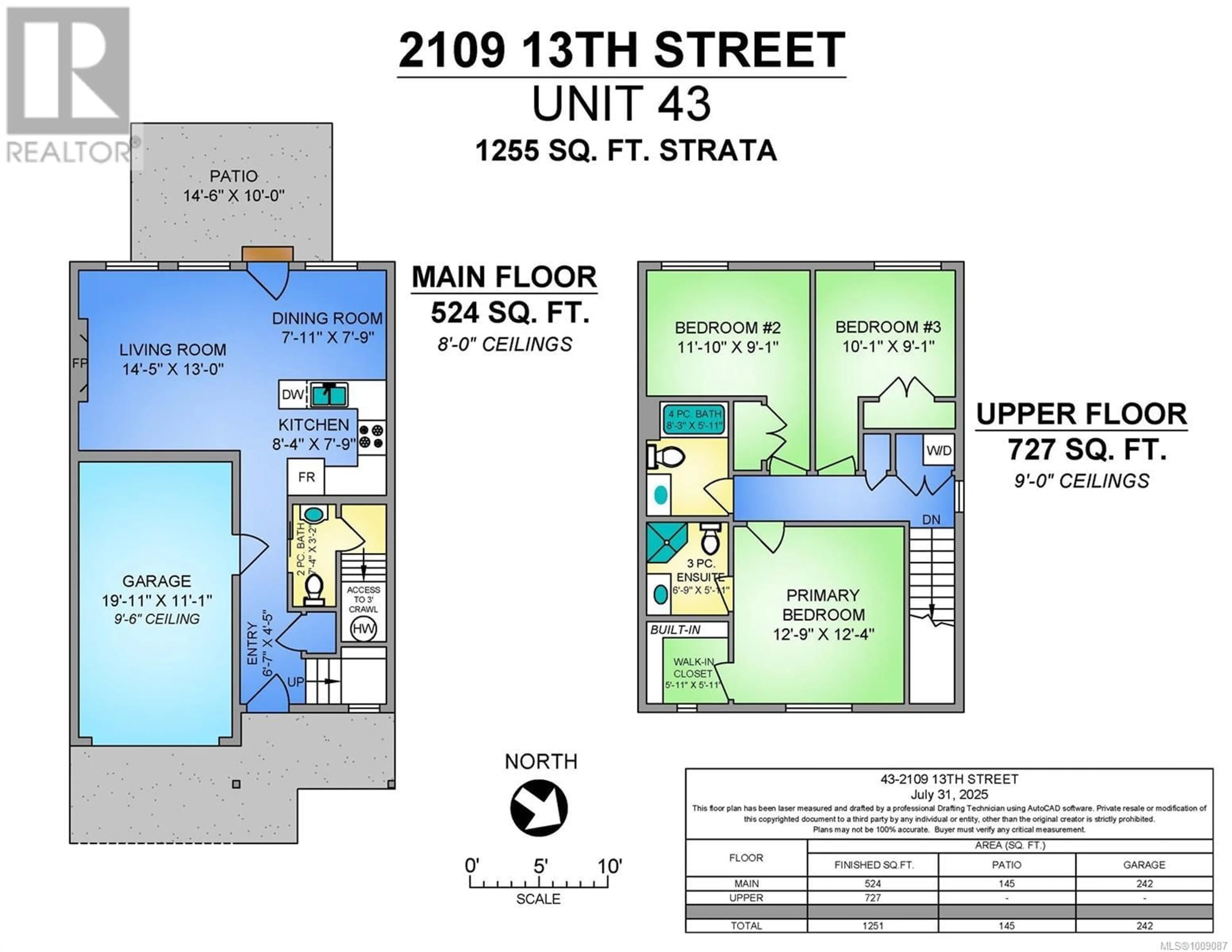 Floor plan for 43 - 2109 13TH STREET, Courtenay British Columbia V9N0B1