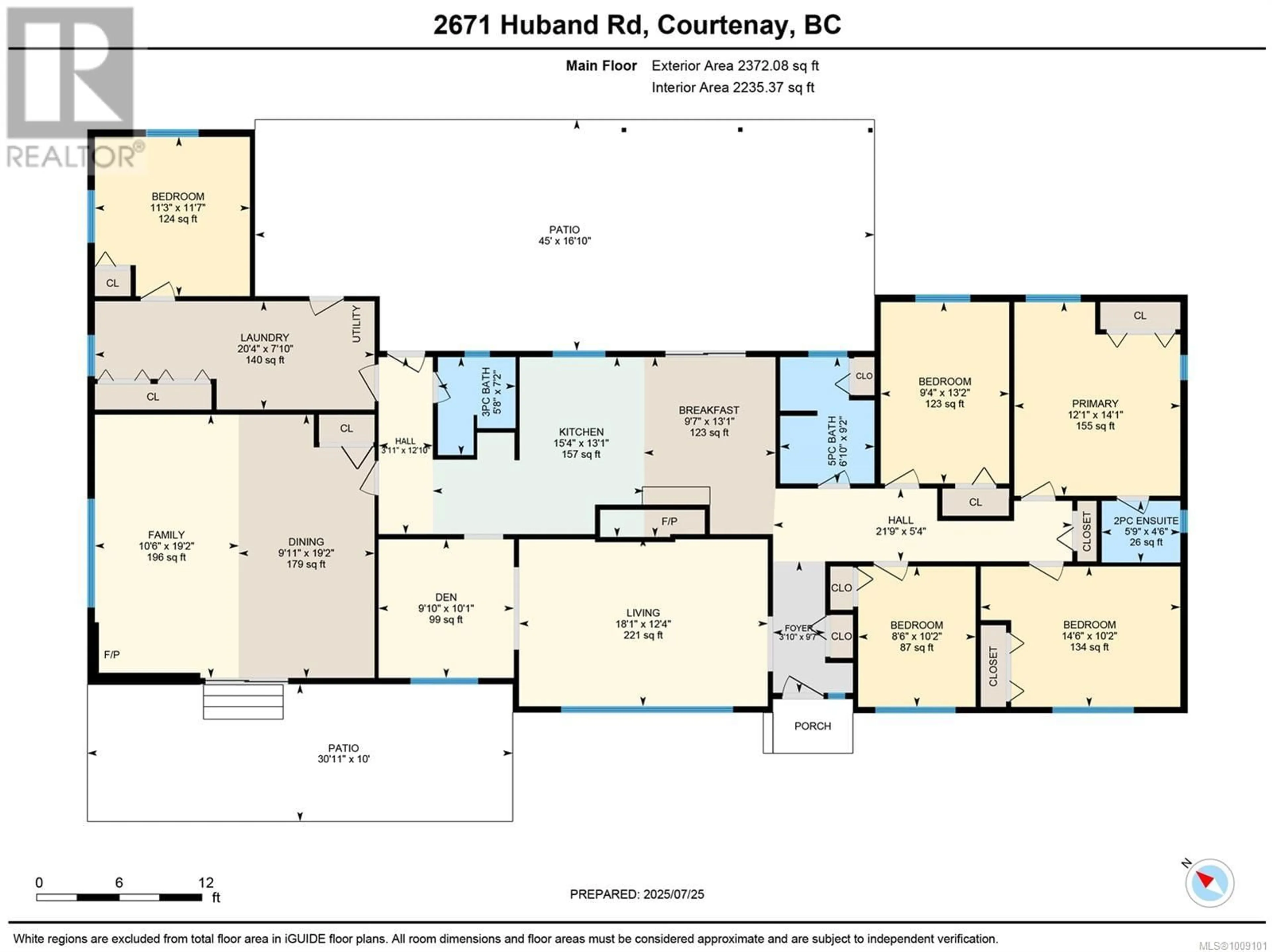 Floor plan for 2671 HUBAND ROAD, Courtenay British Columbia V9J1L4