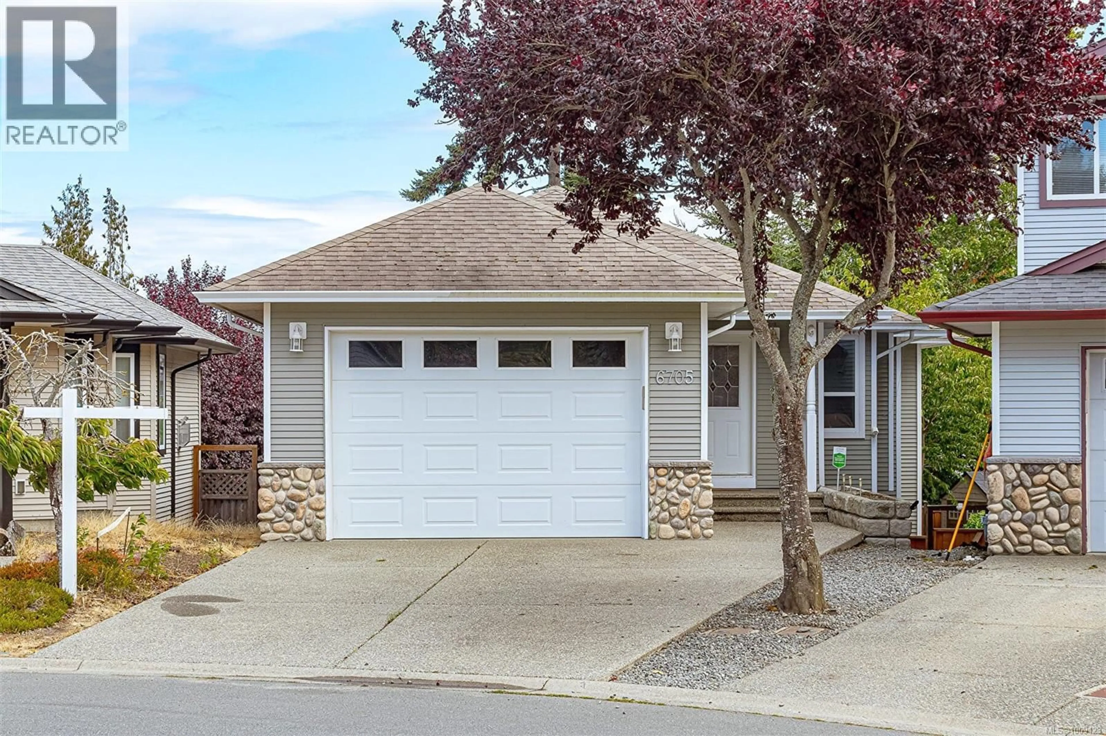 Home with vinyl exterior material, street for 6705 CHARLENE PLACE, Sooke British Columbia V9Z0H4