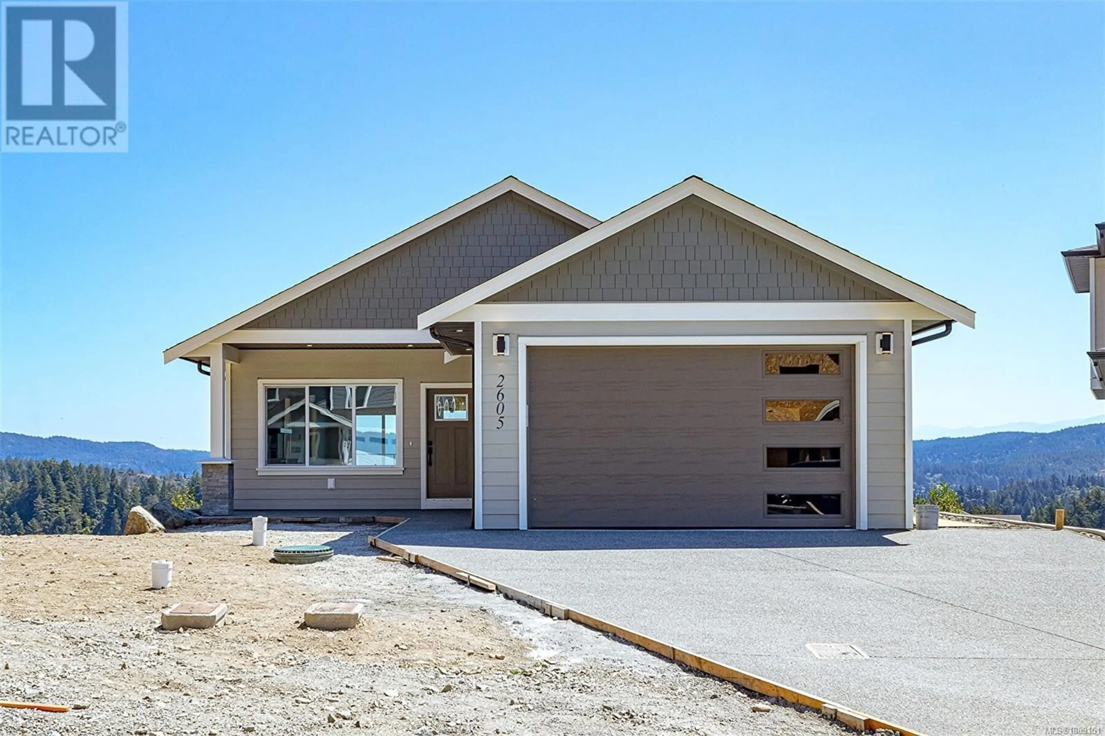Home with vinyl exterior material, street for 2605 NICKSON WAY, Sooke British Columbia V9Z1P8