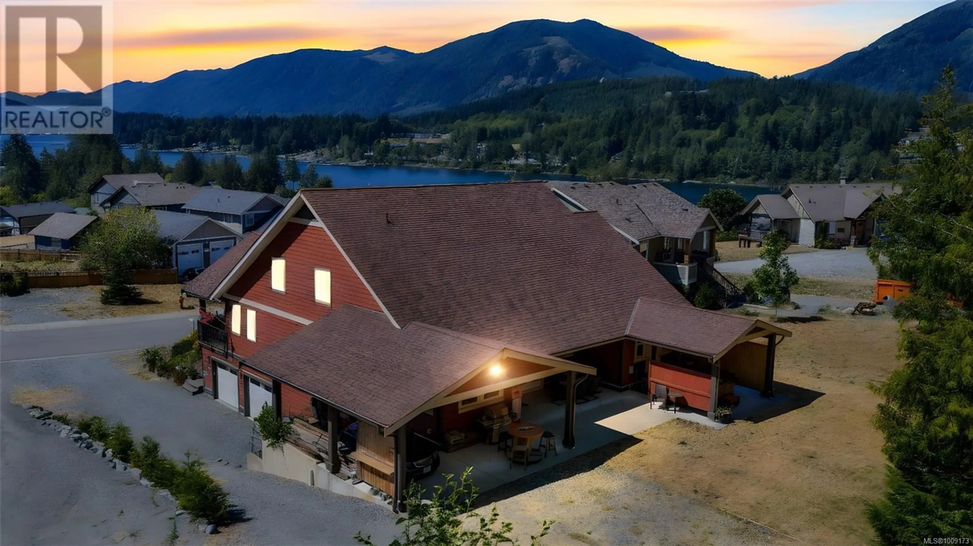 A pic from outside/outdoor area/front of a property/back of a property/a pic from drone, mountain view for 263 TAL ROAD, Lake Cowichan British Columbia V0R2G0