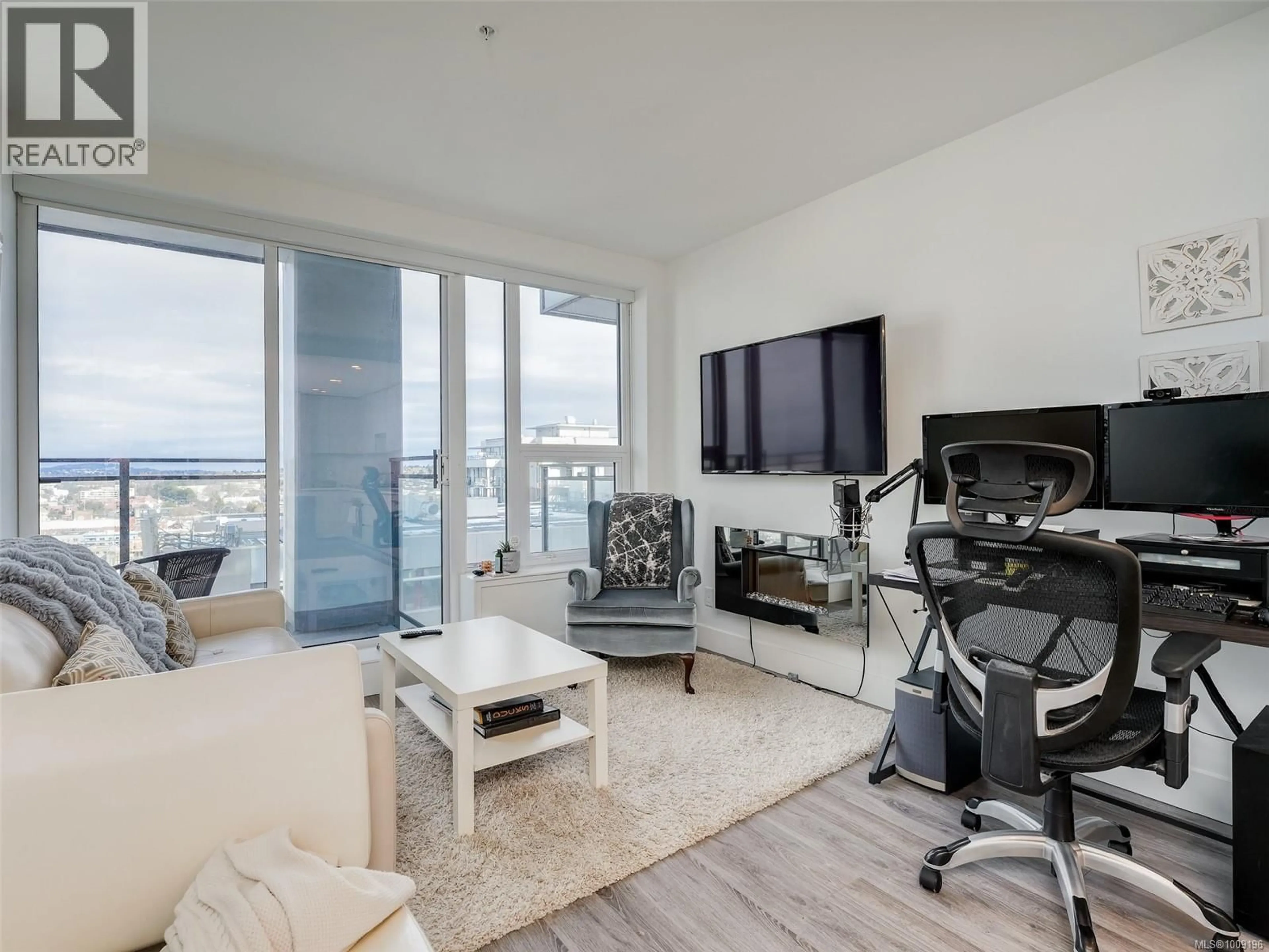 Living room with furniture, unknown for 1404 - 777 HERALD STREET, Victoria British Columbia V8W1S5