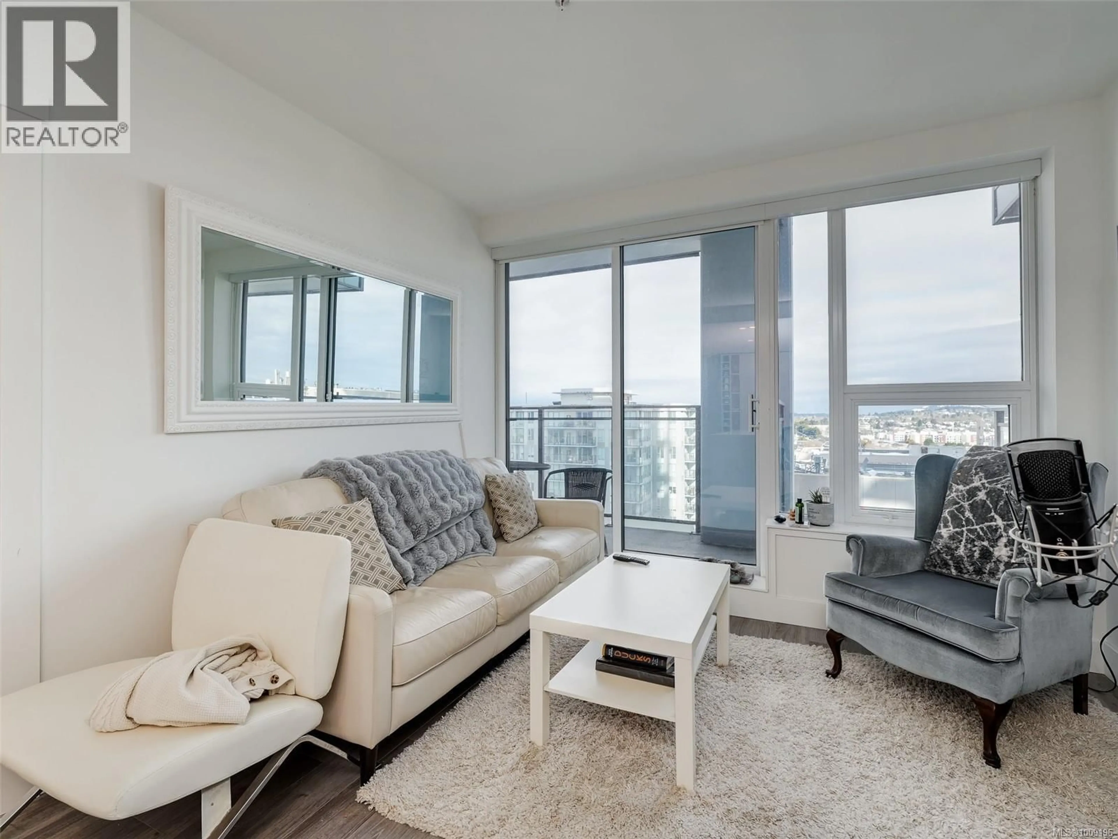 Living room with furniture, unknown for 1404 - 777 HERALD STREET, Victoria British Columbia V8W1S5
