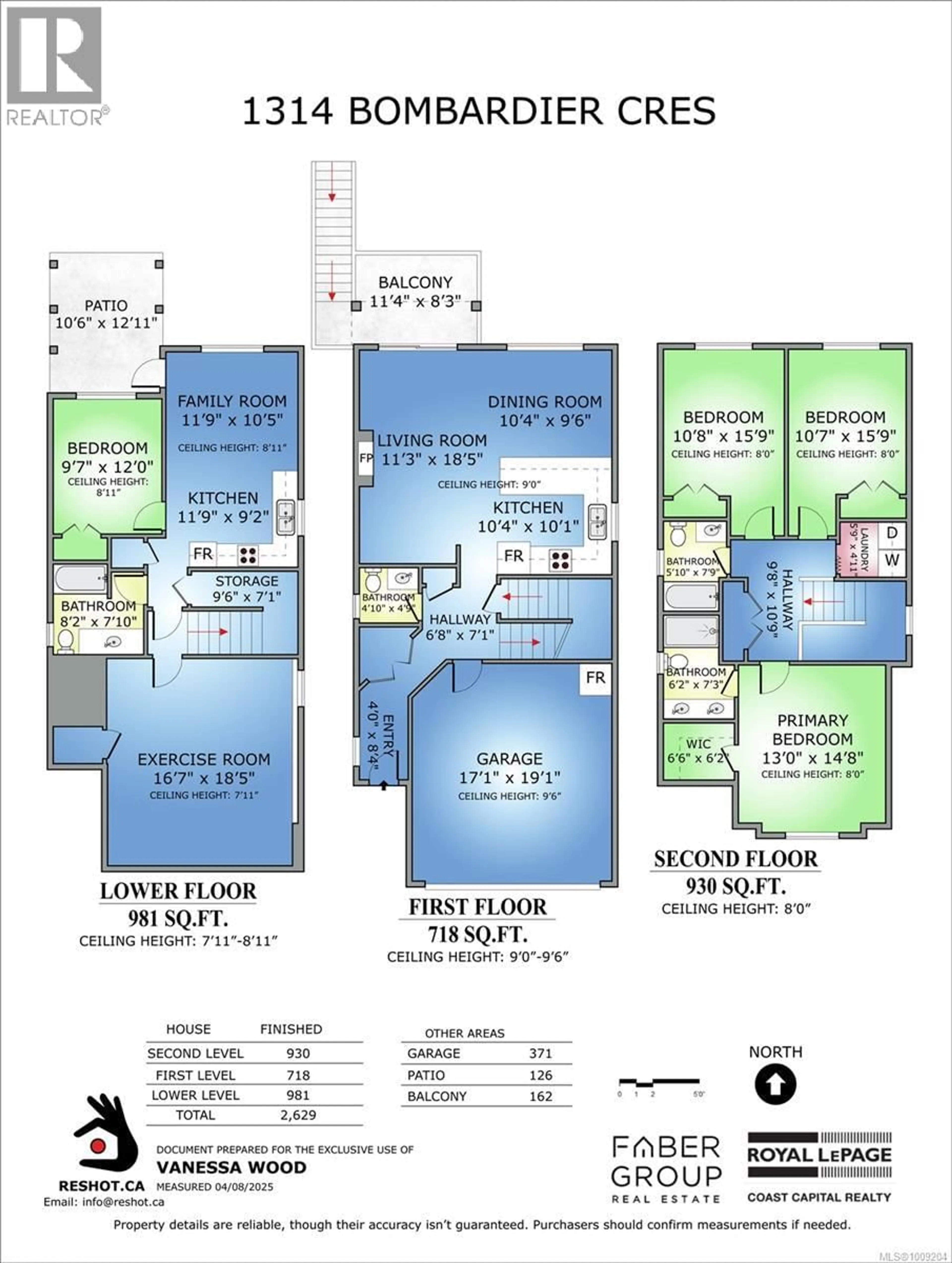 Floor plan for 1314 BOMBARDIER CRESCENT, Langford British Columbia V9B0R2