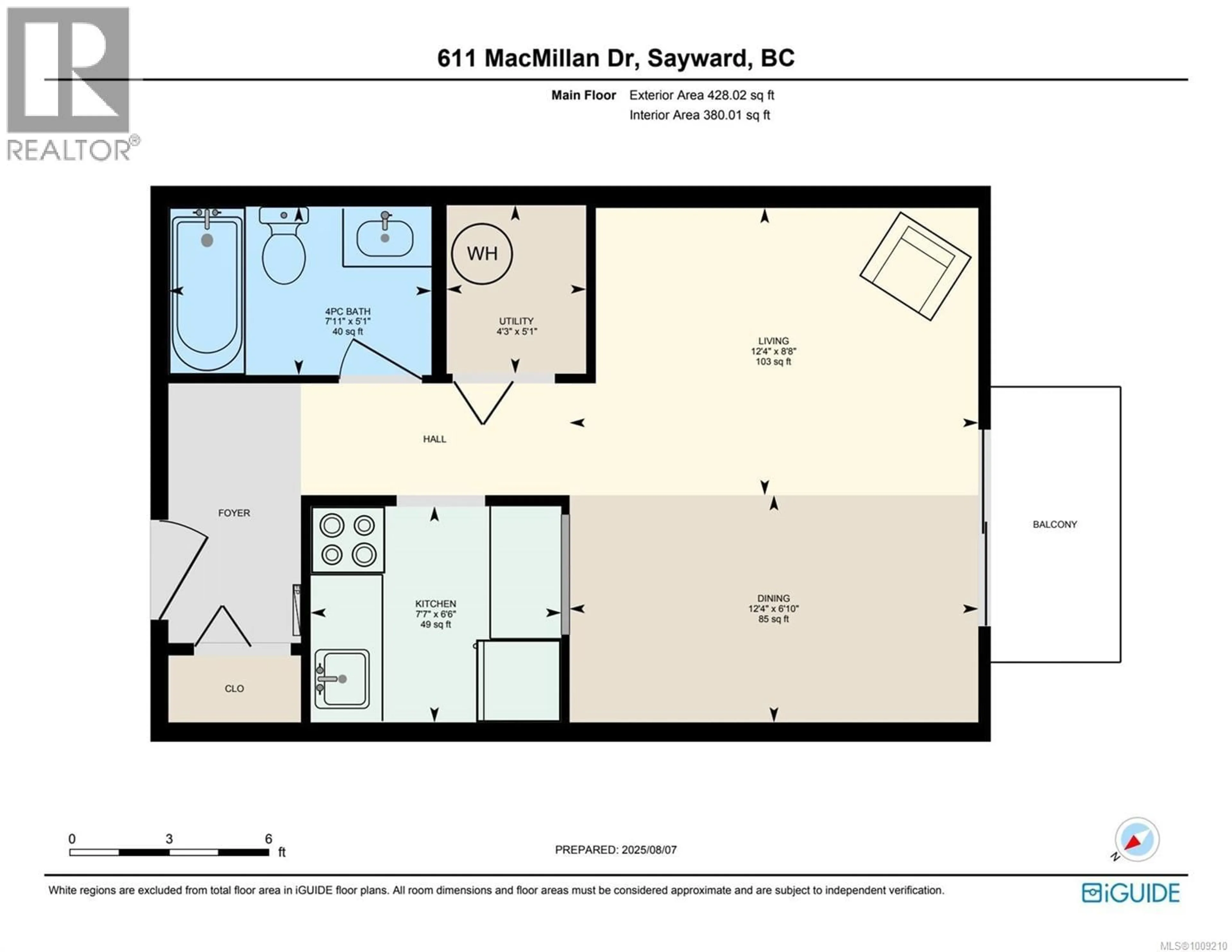 Floor plan for 305 - 611 MACMILLAN DRIVE, Sayward British Columbia V0N1A0