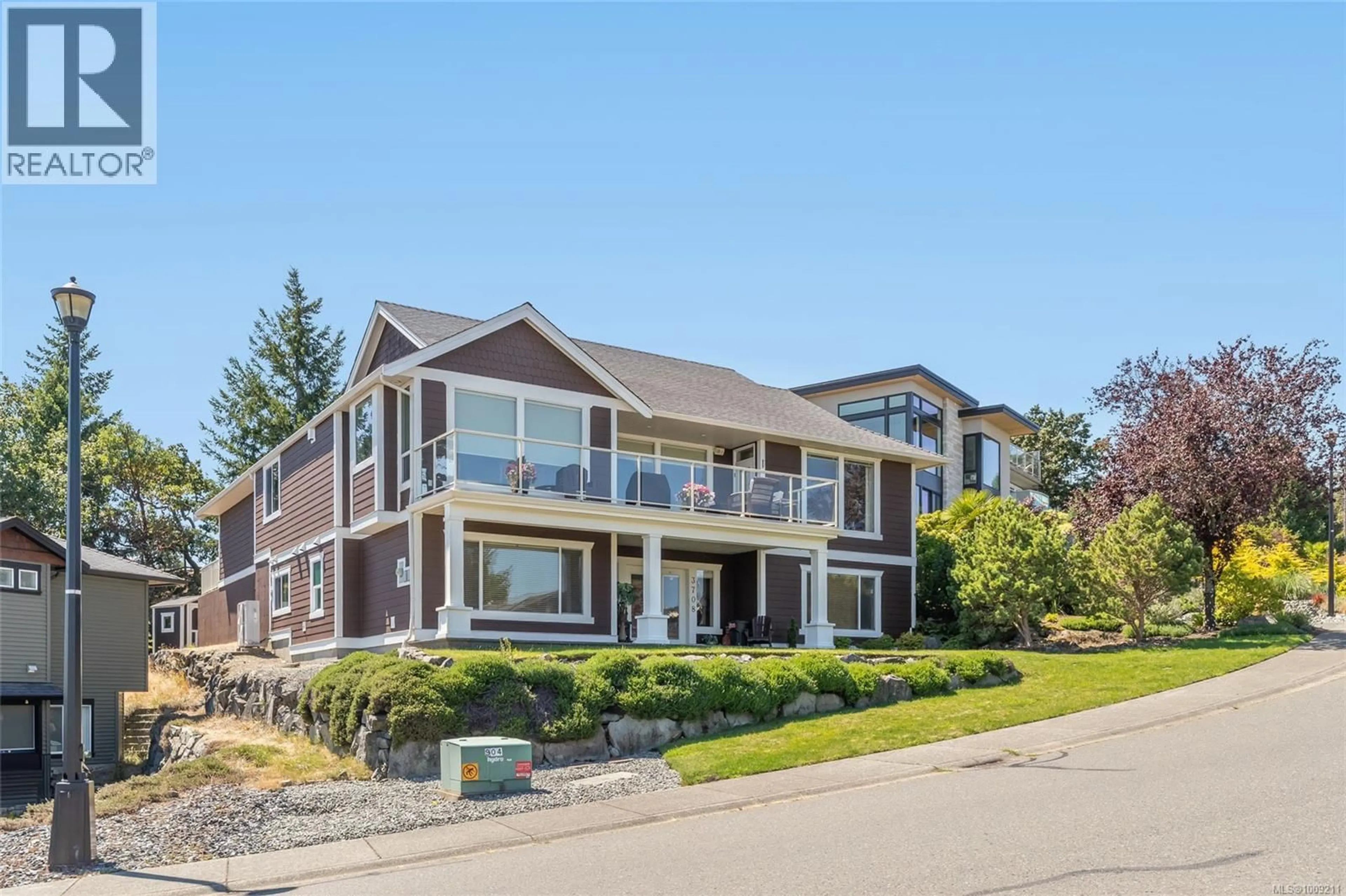 Home with brick exterior material, water/lake/river/ocean view for 3708 GLEN OAKS DRIVE, Nanaimo British Columbia V9T6H2